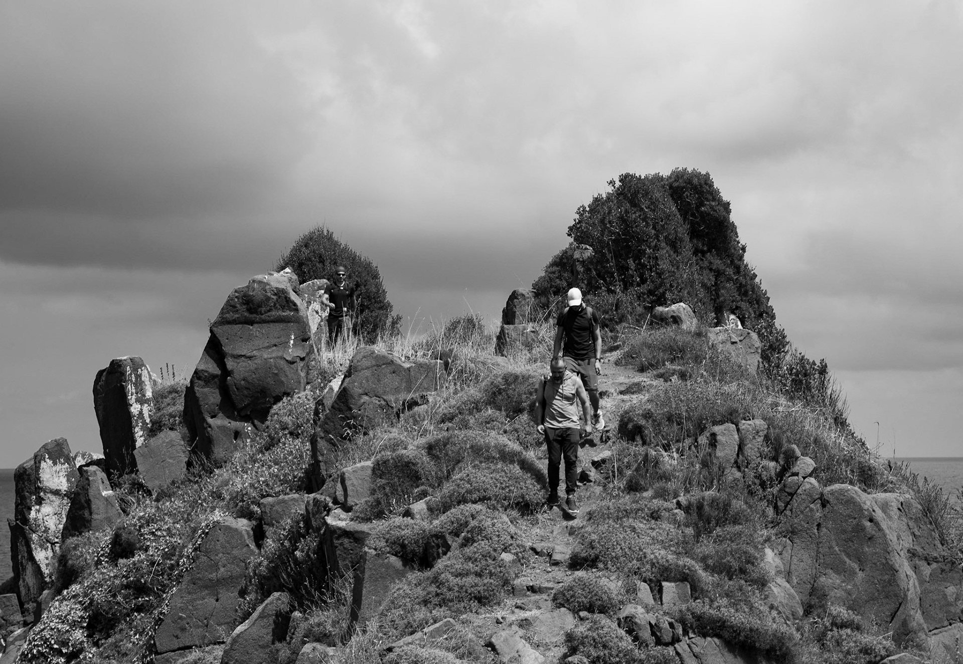 Karaburun basalt rock formations: coming off the nose