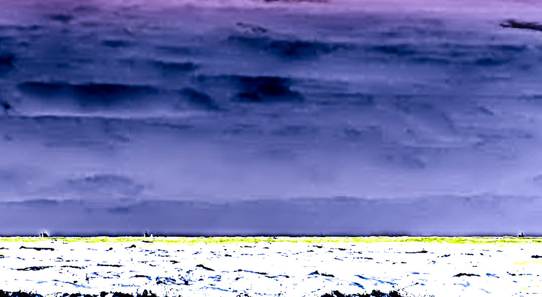 Black Sea coast east of Yeniköy: abstracted sea and cloudscape