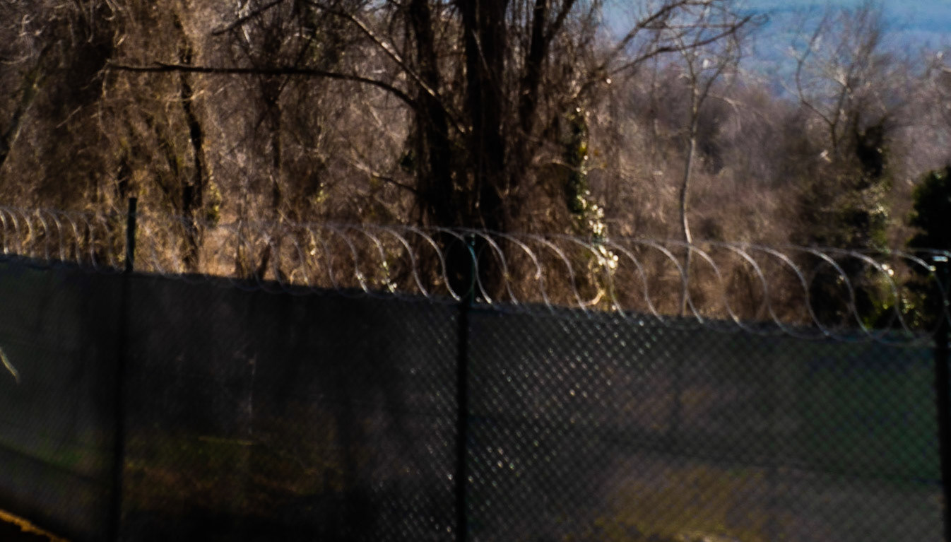 Kirazlı woods: the northern perimeter fence