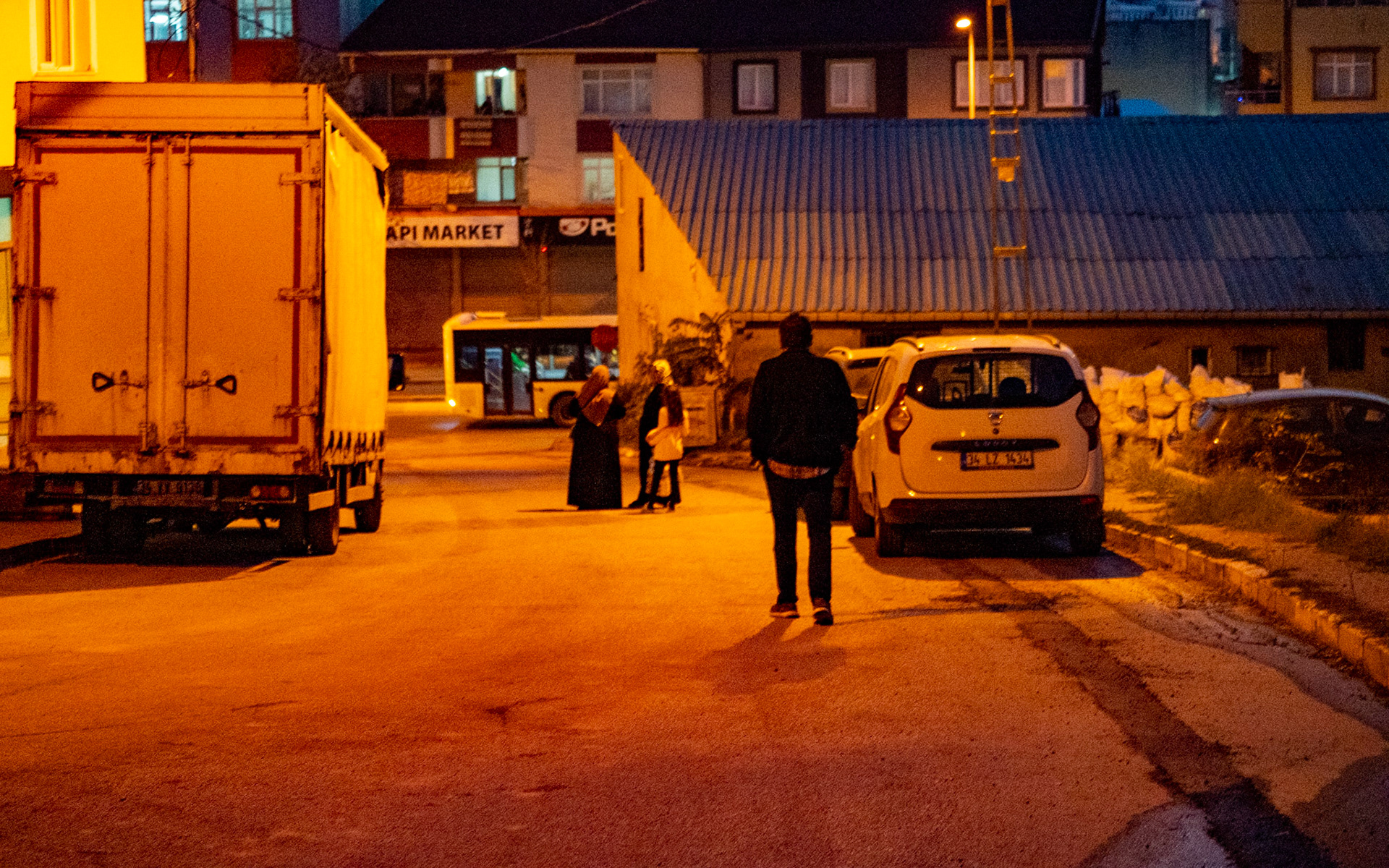 Karatay: evening scene