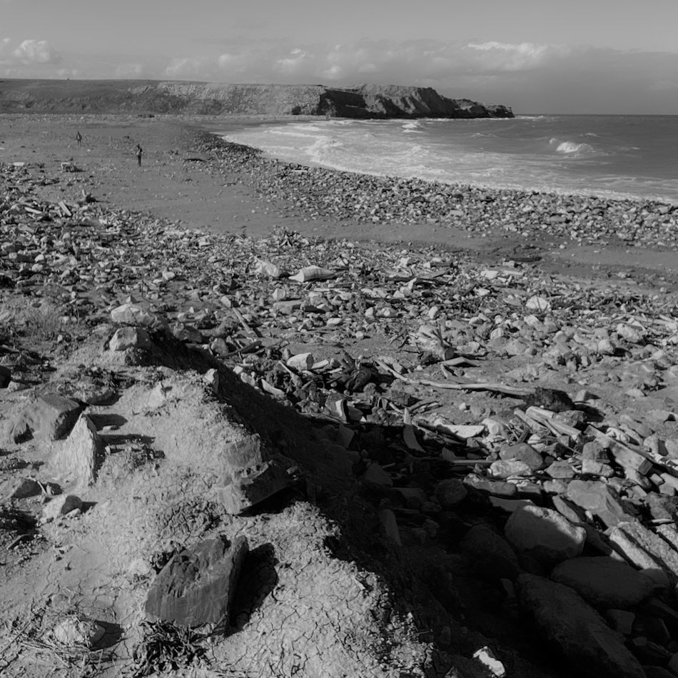 Black Sea coast east of Yeniköy: crossing a bay a little East of Yeniköy