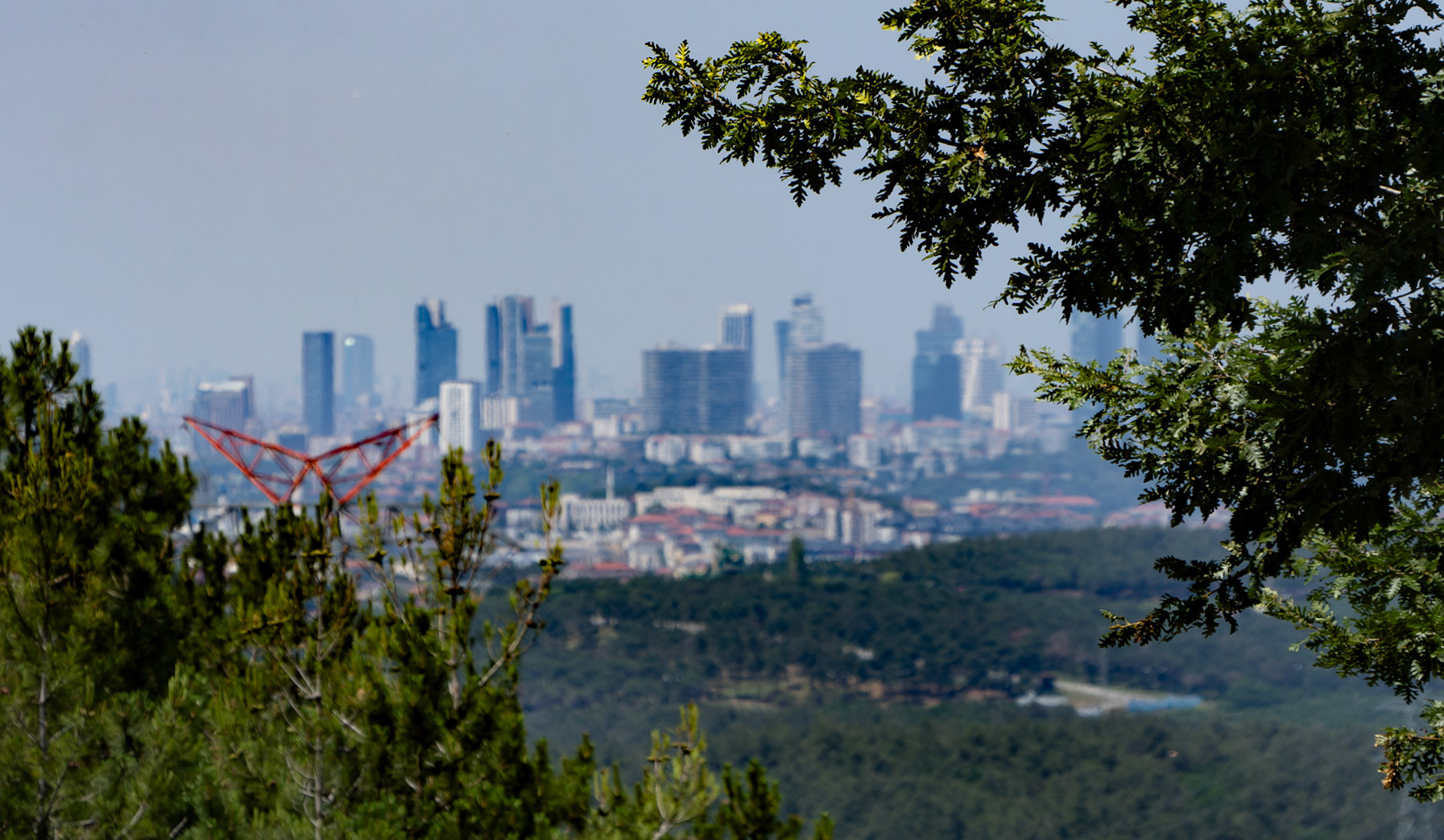 Baklacı southern hill: view of the city