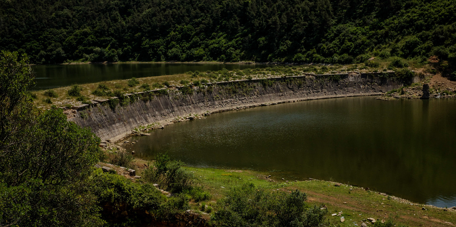 Şamlar Ottoman dam: the upper and gorge reservoirs