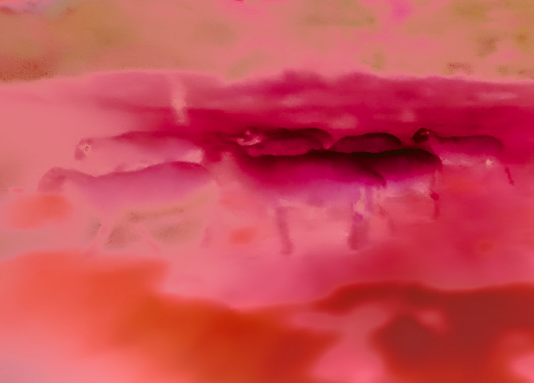 between Terkos and Germe: evening sheep