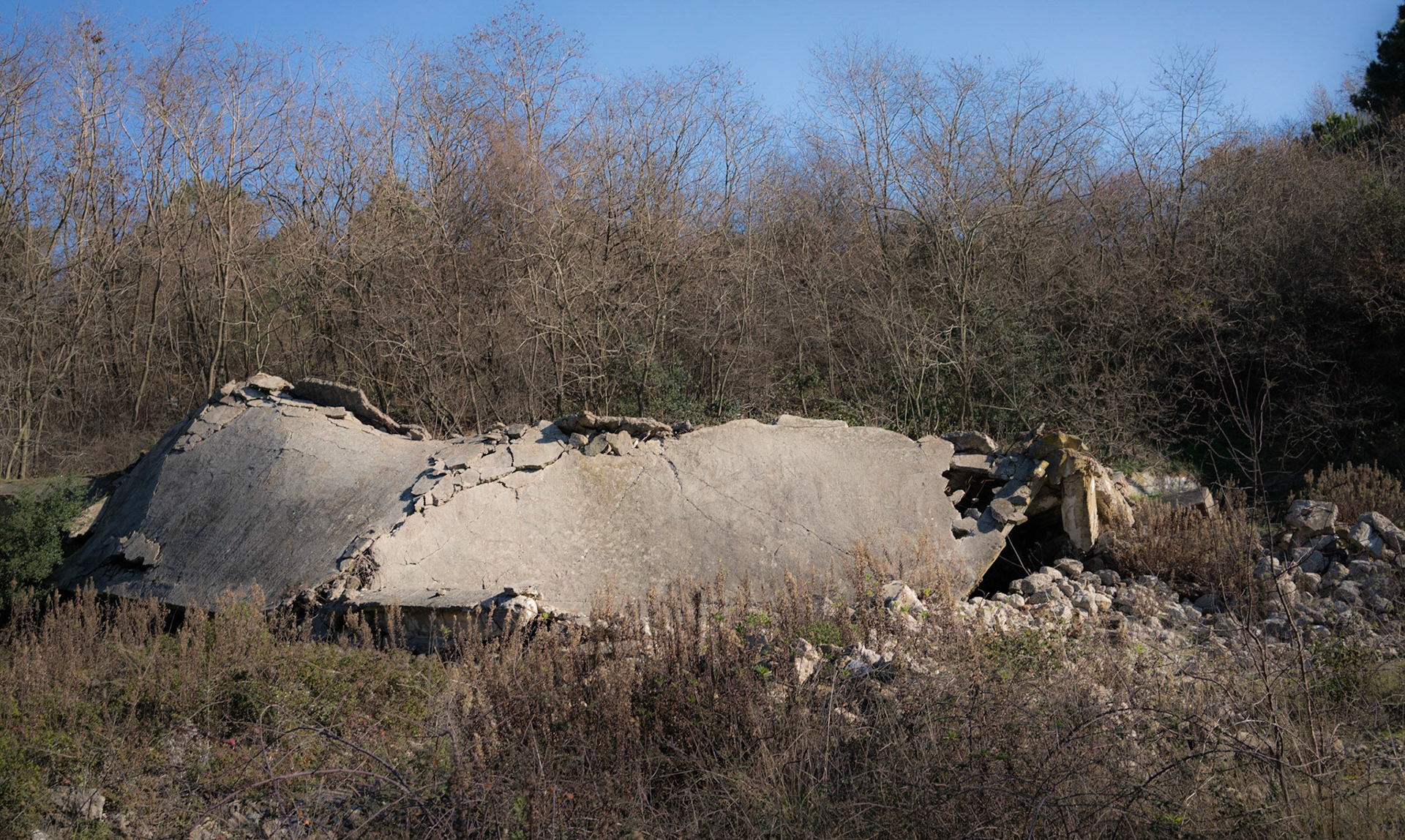 south of Poyraz: the destroyed bunker