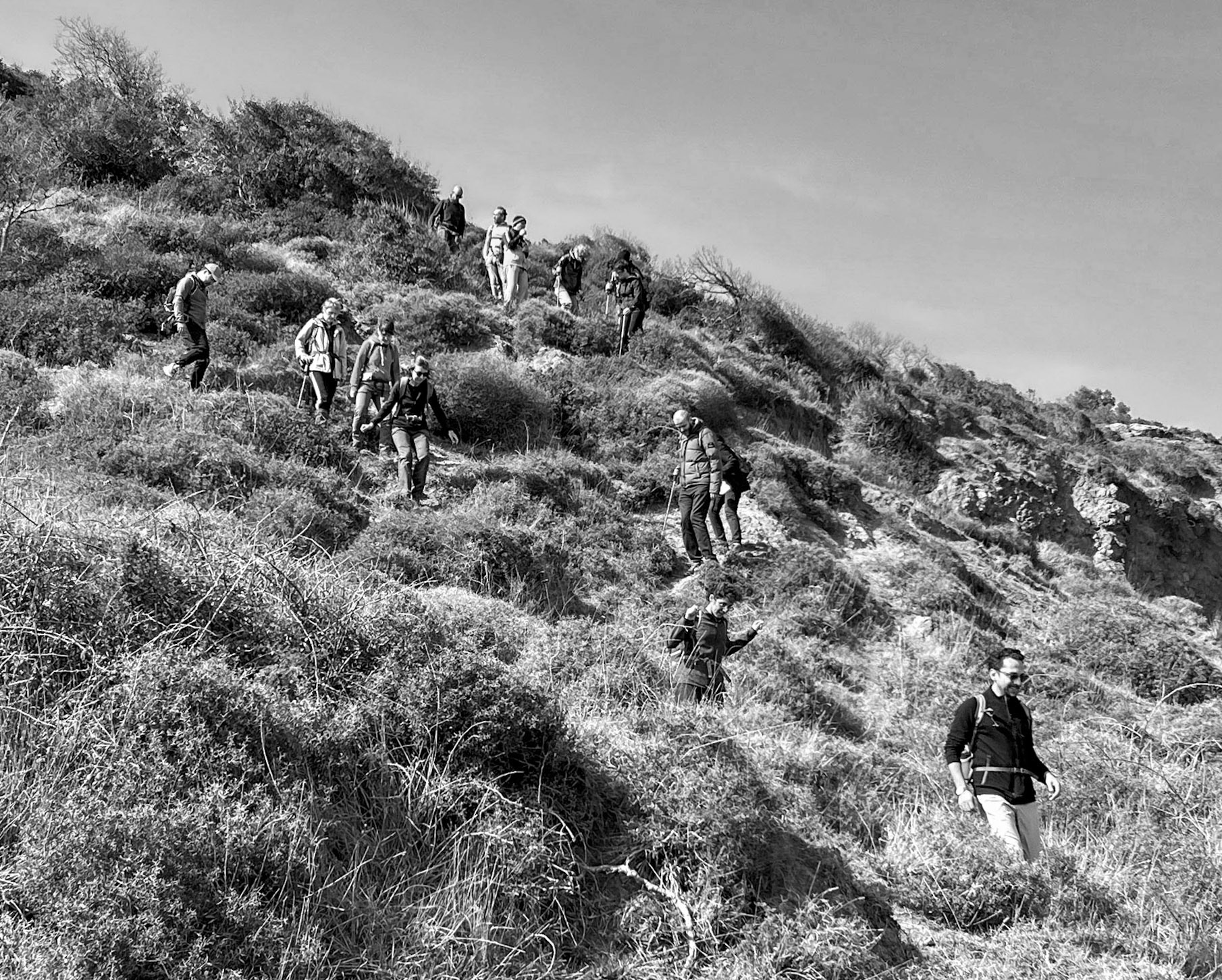 Yom descent: coming down the headland