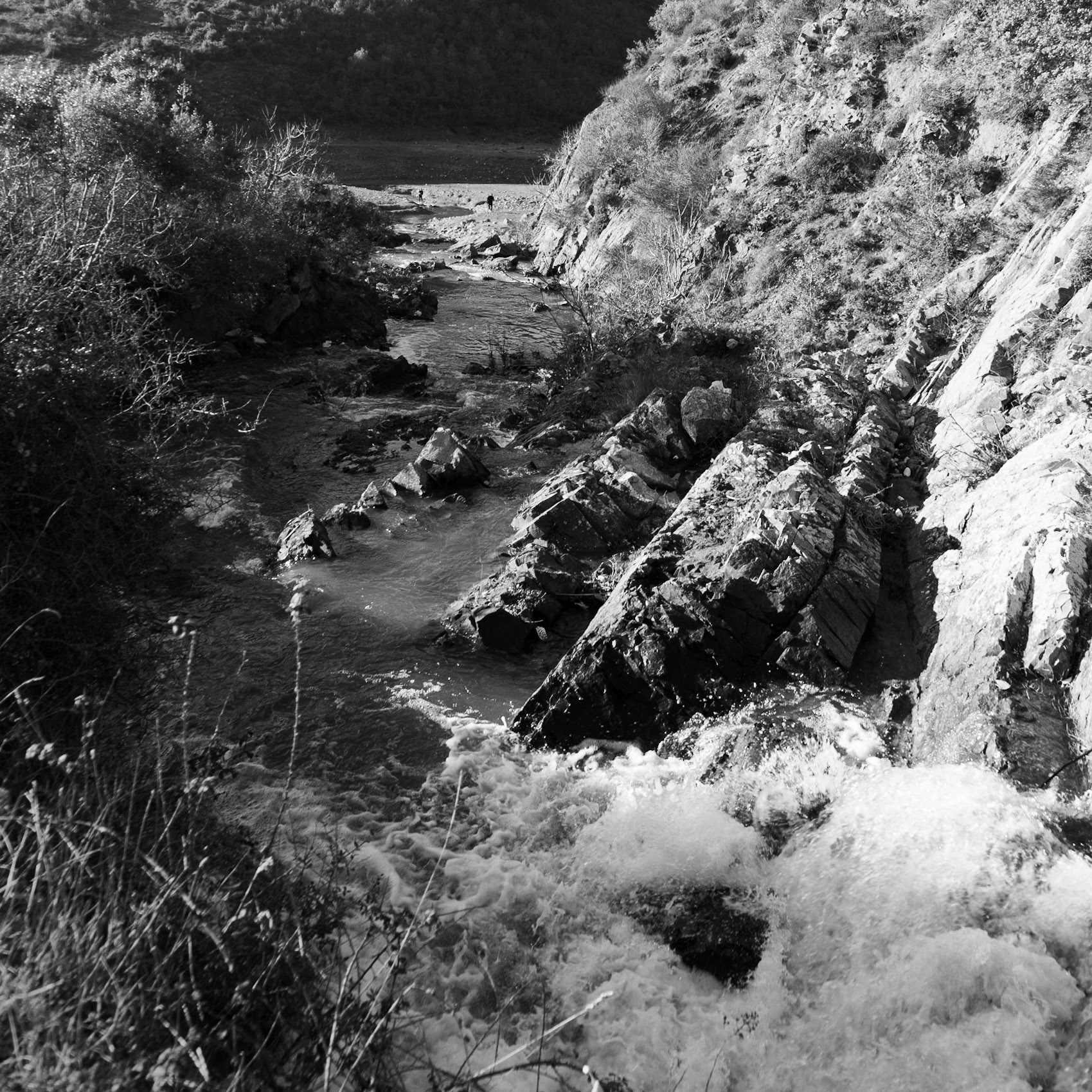 Şamlar Ottoman dam: the river