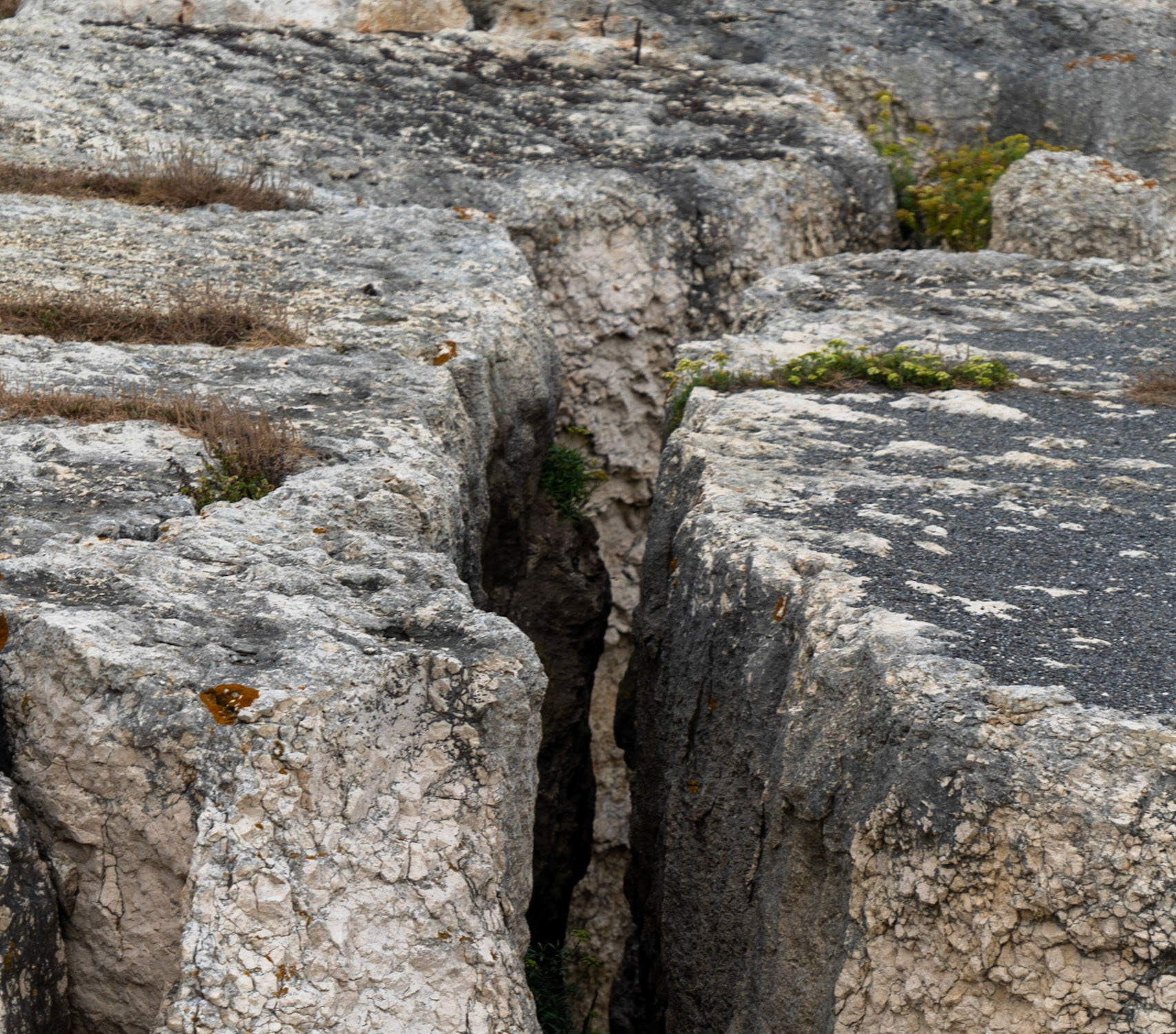 Sahilköy basalt columns: view