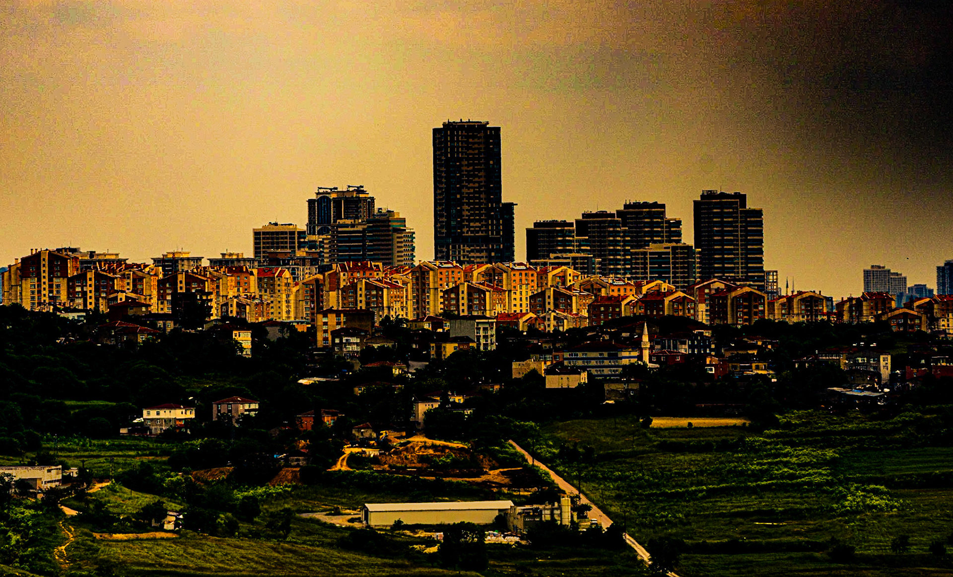Kocabayır viewpoint: view SE towards Kayaşehir