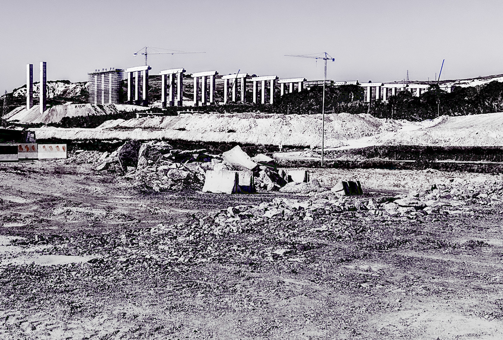 Sazlıdere dam: motorway construction (just what Istanbul needs...)