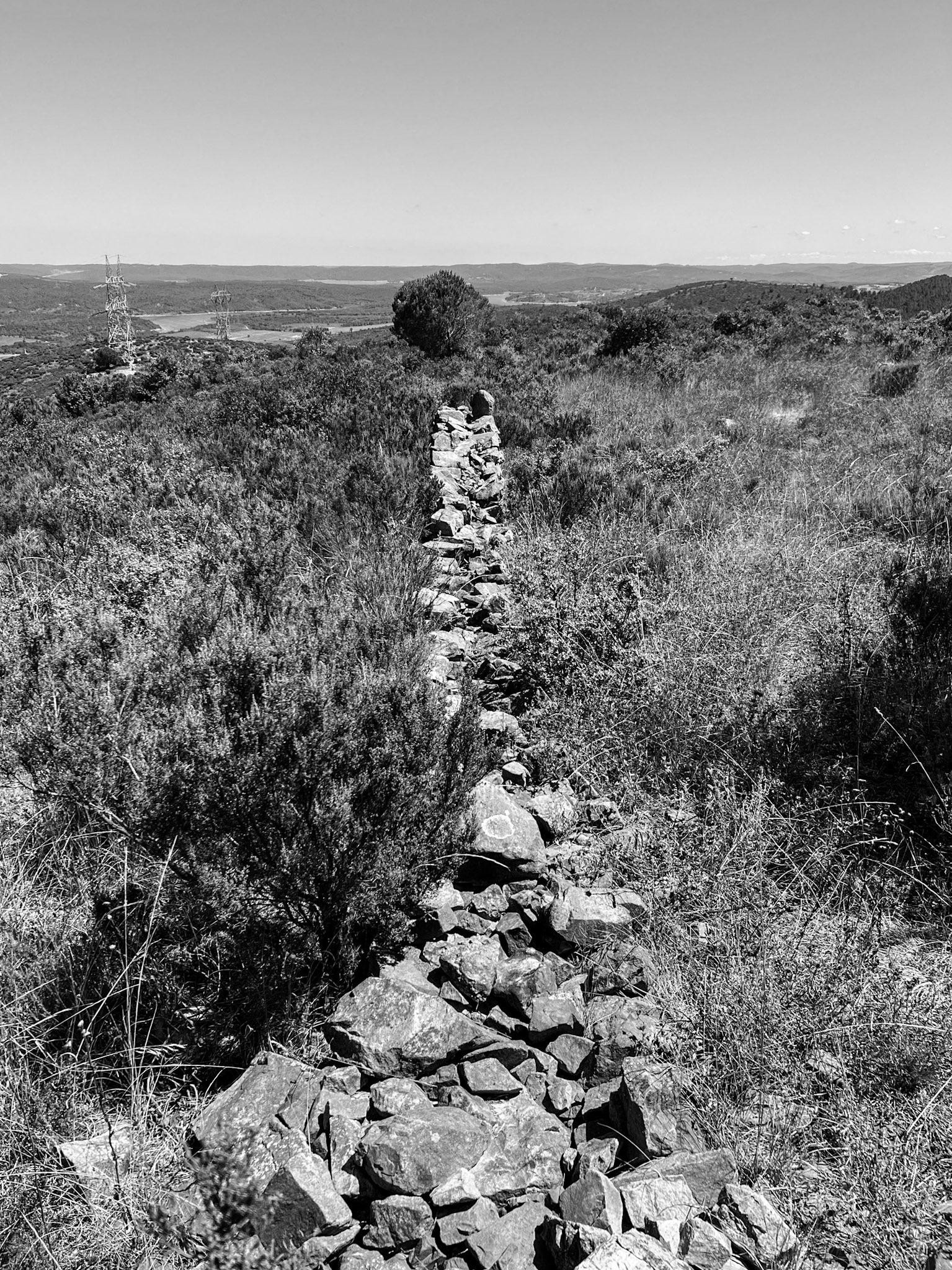 between Zirve hills: a former Greek (?) wall
