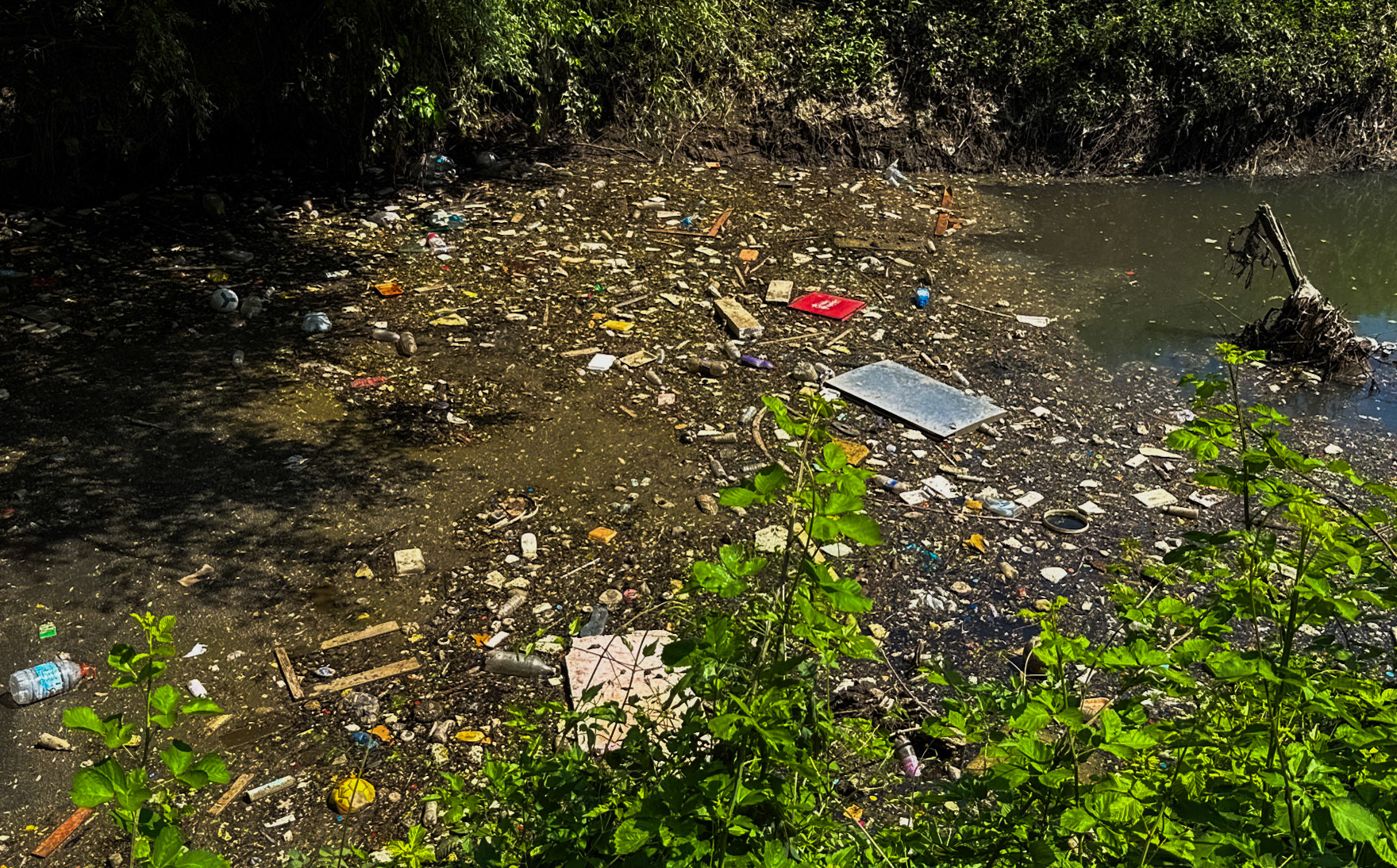 the Değirmendere: appalling flotsam