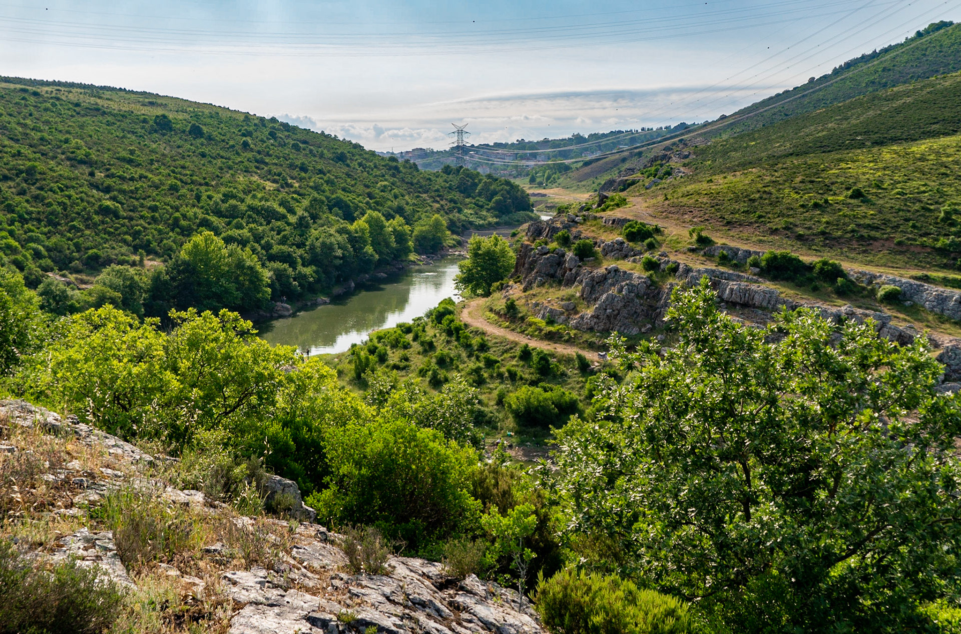 Paşaköy gorge: view west towards Paşaköy