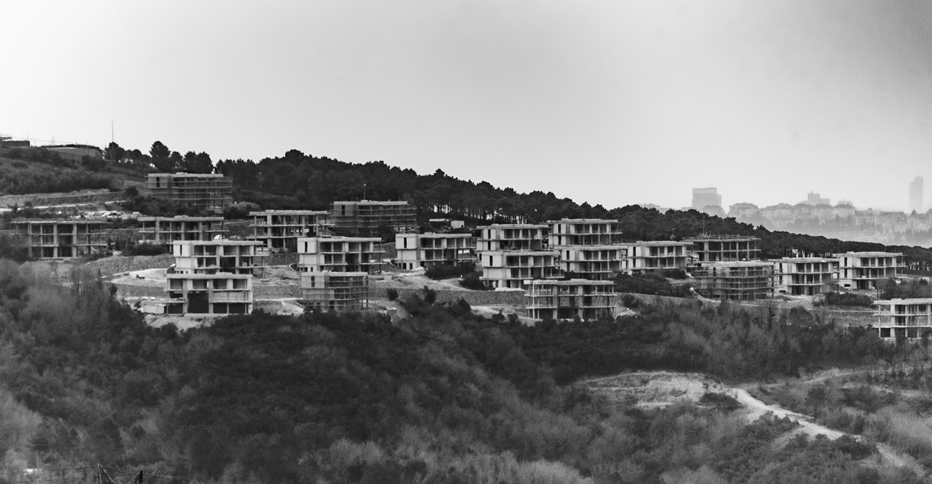 Örnekköy viewpoint: new estate on a once green hill