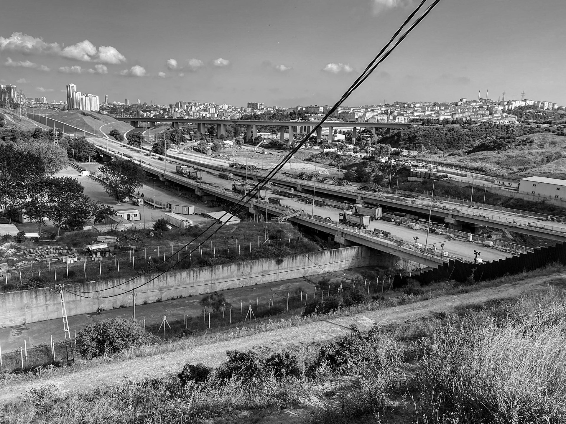 Akşemsettin: motorway construction