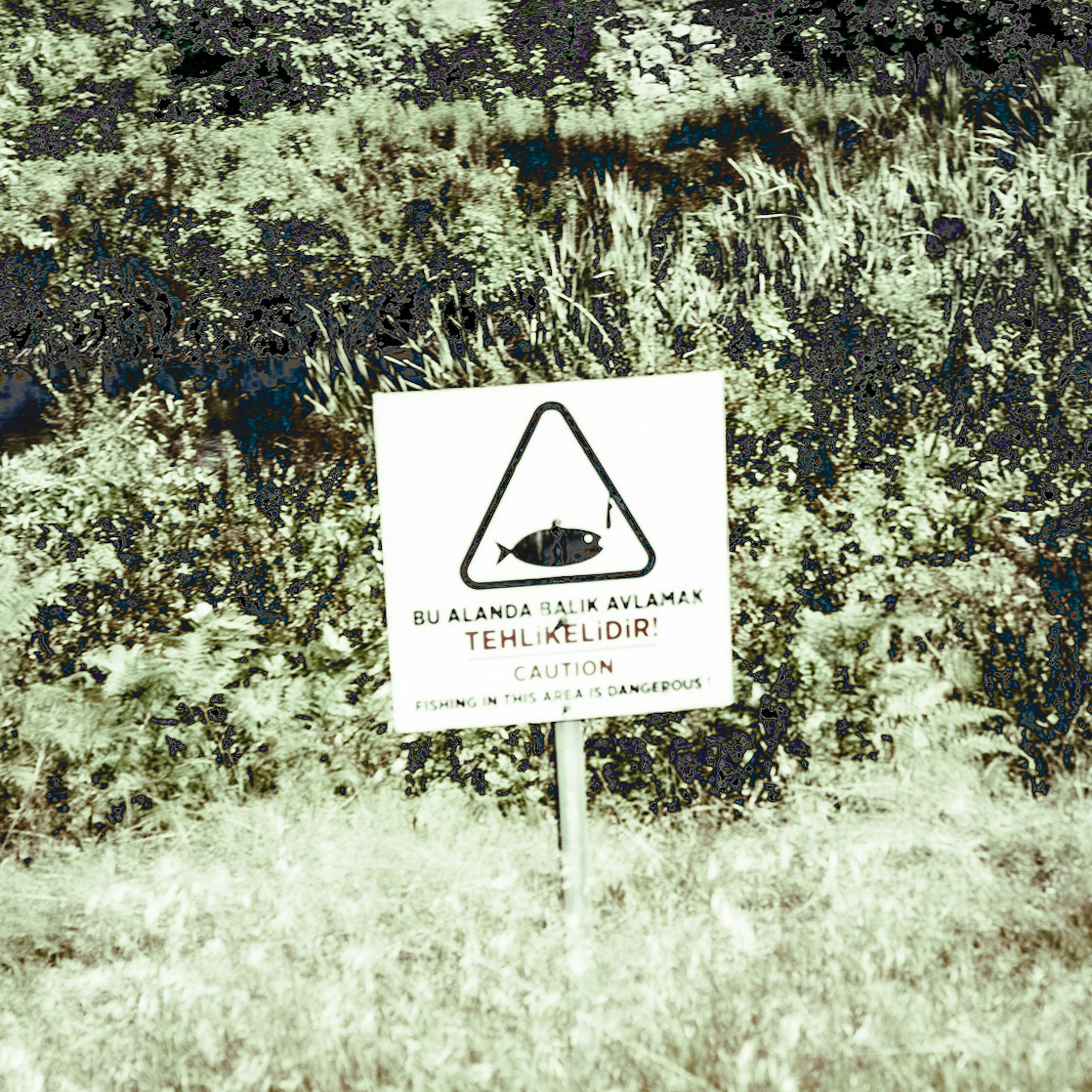 Çayǧız Deresi: warning sign
