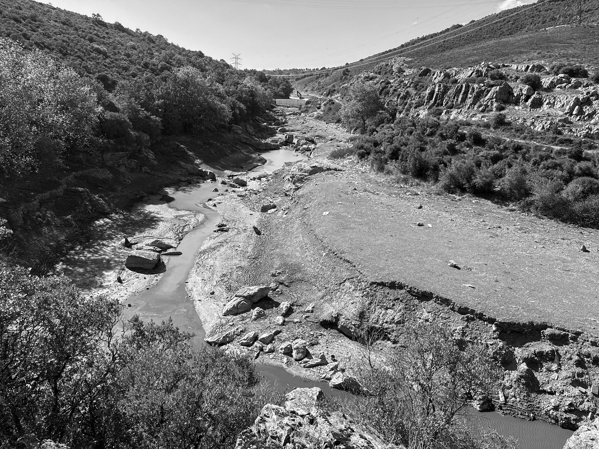Paşaköy gorge: view west
