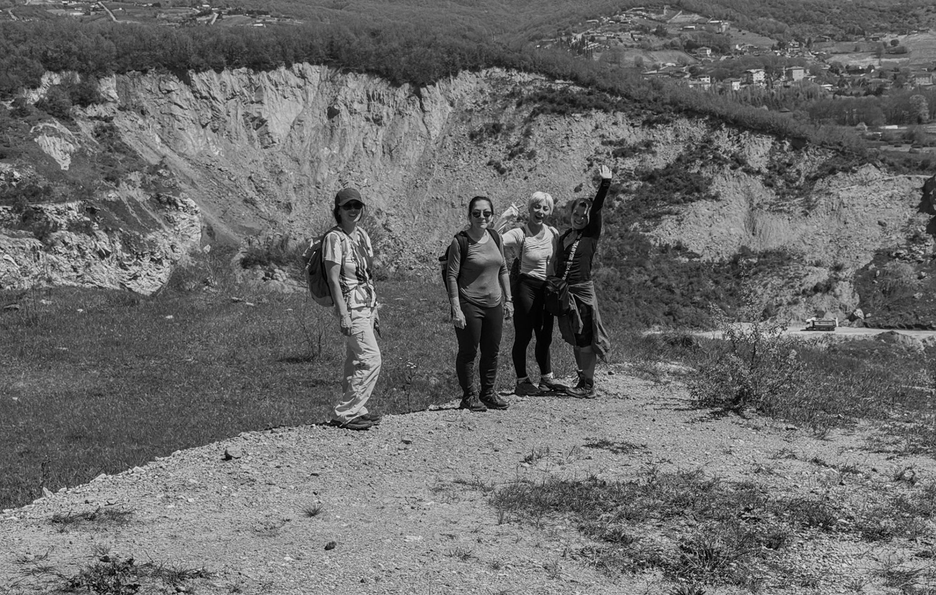 Hüseyinli opencast mine: today's hikers
