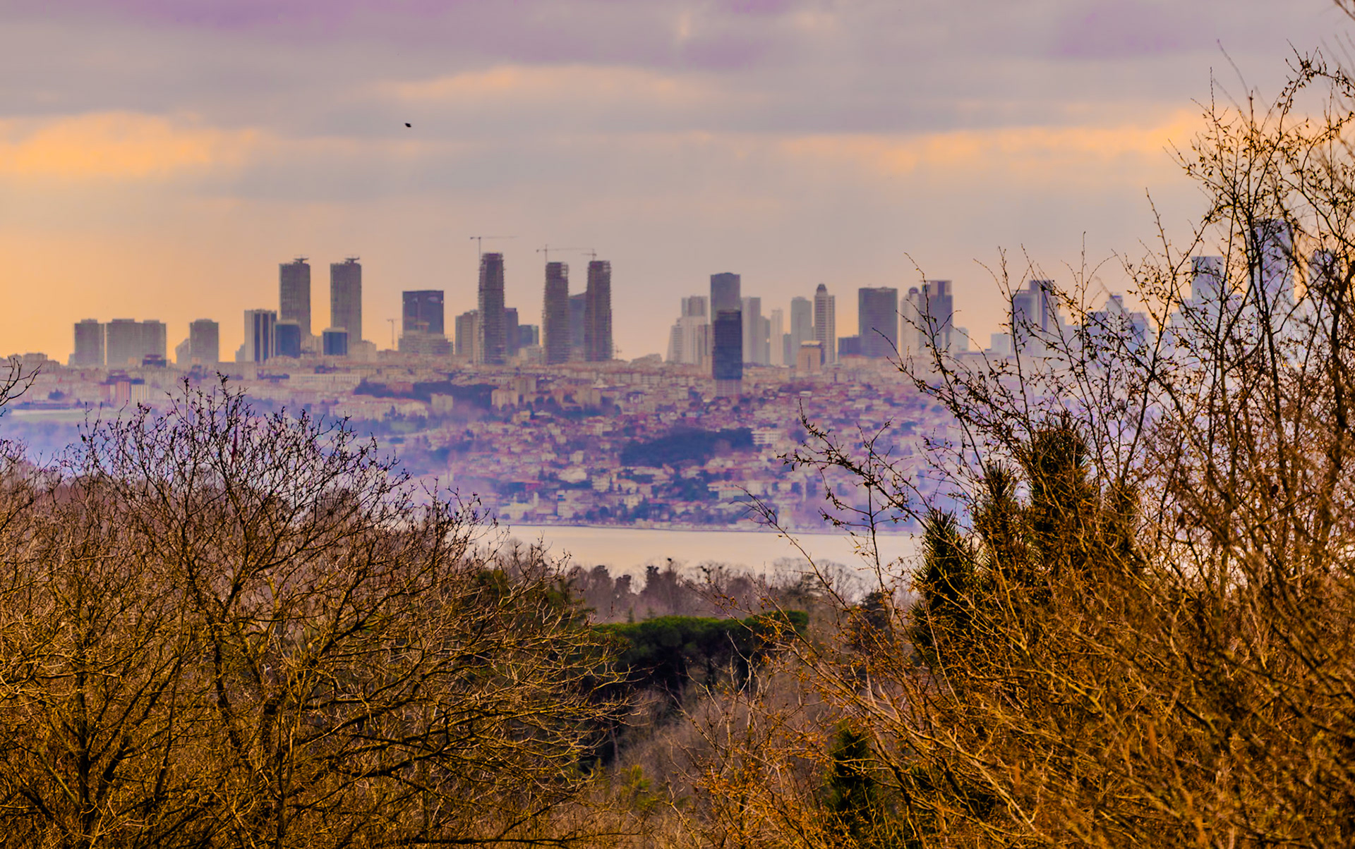 Kaymakdonduran wooded hill: Levent view