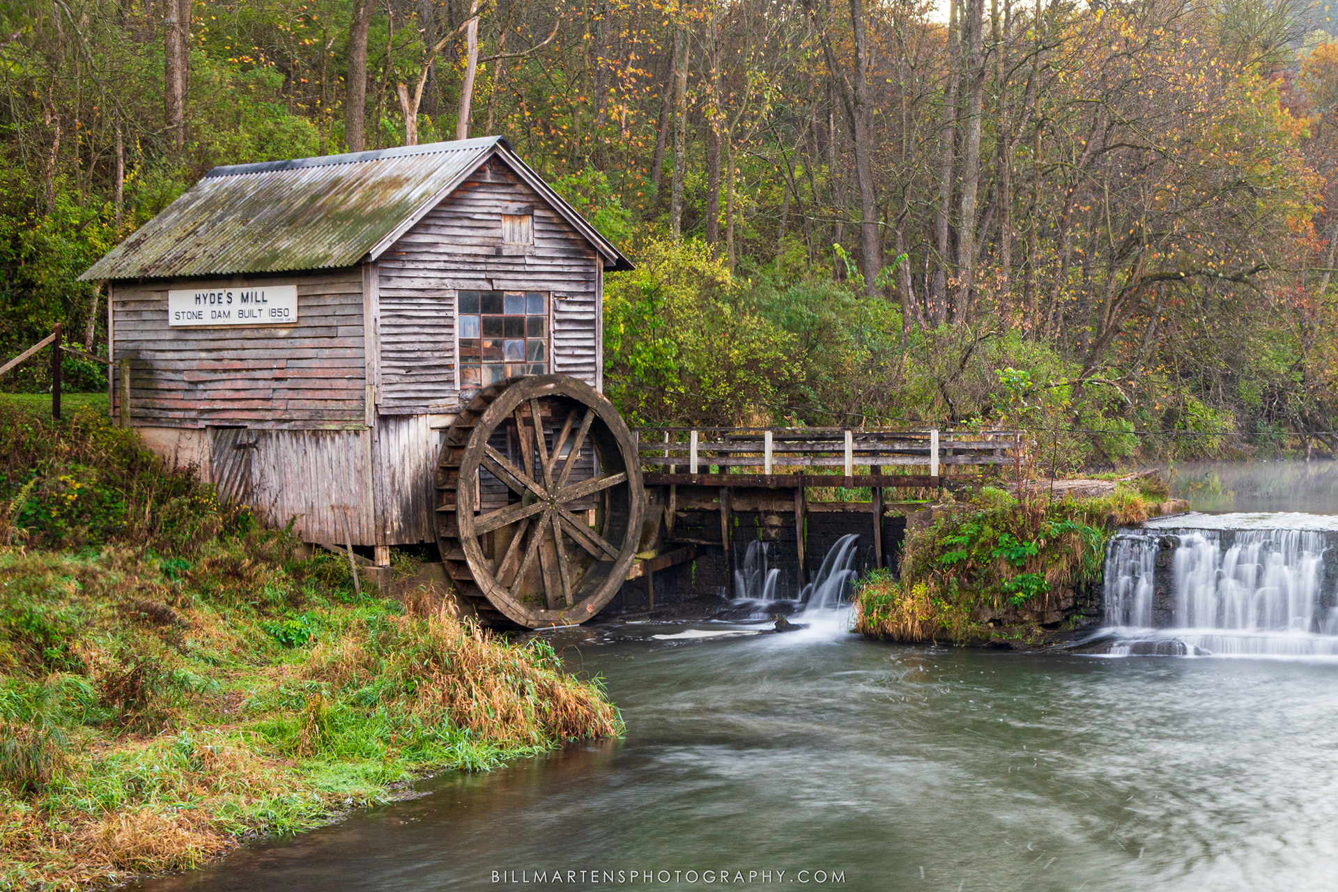 Hyde's Mill, Iowa County, Wisconsin - October 2022