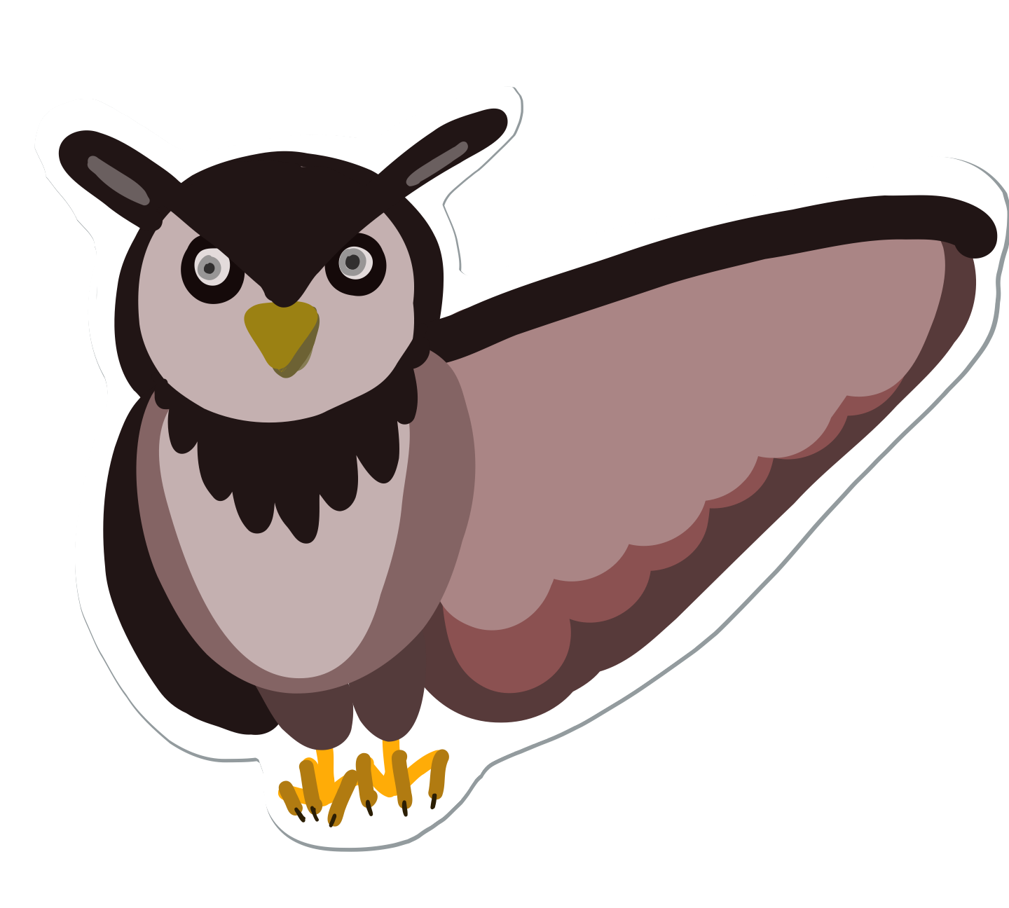 Open Space Illustration Sticker