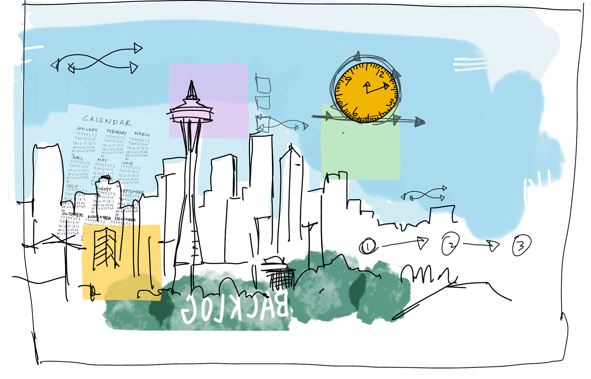 Open Space Illustration