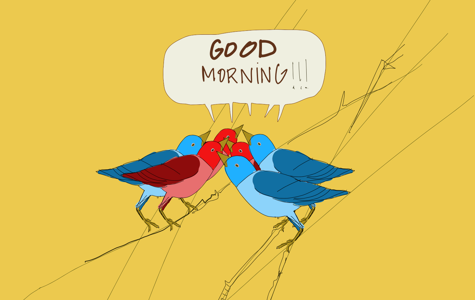 Early Bird Lean Coffee Networking - Open Space Illustration