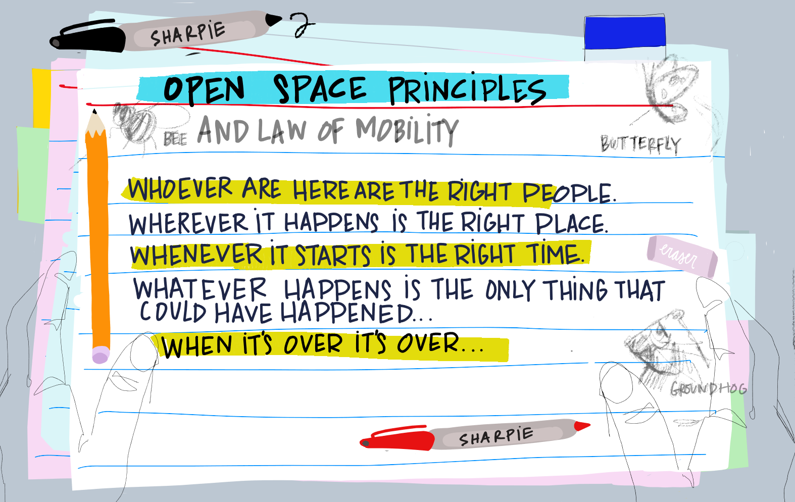 Principles & Law of Mobility - Open Space Illustration