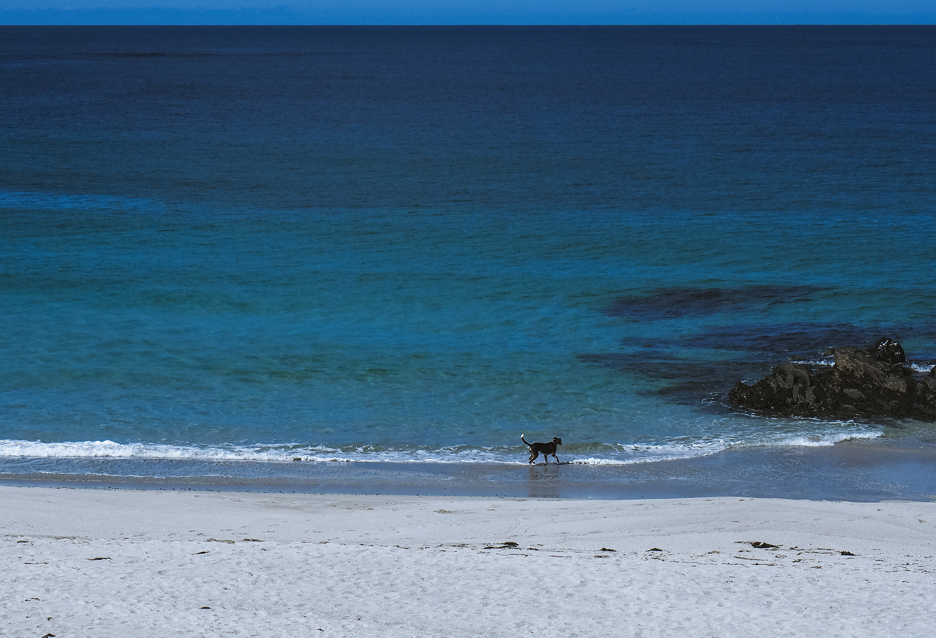 Sandy beaches everywhere.