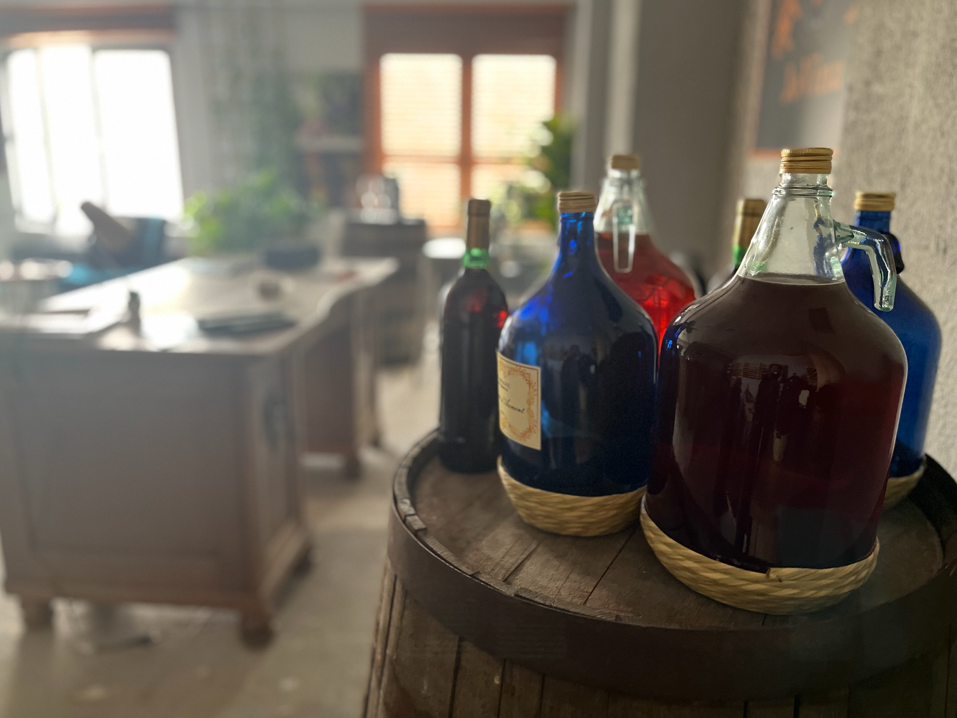 wine storage and shop