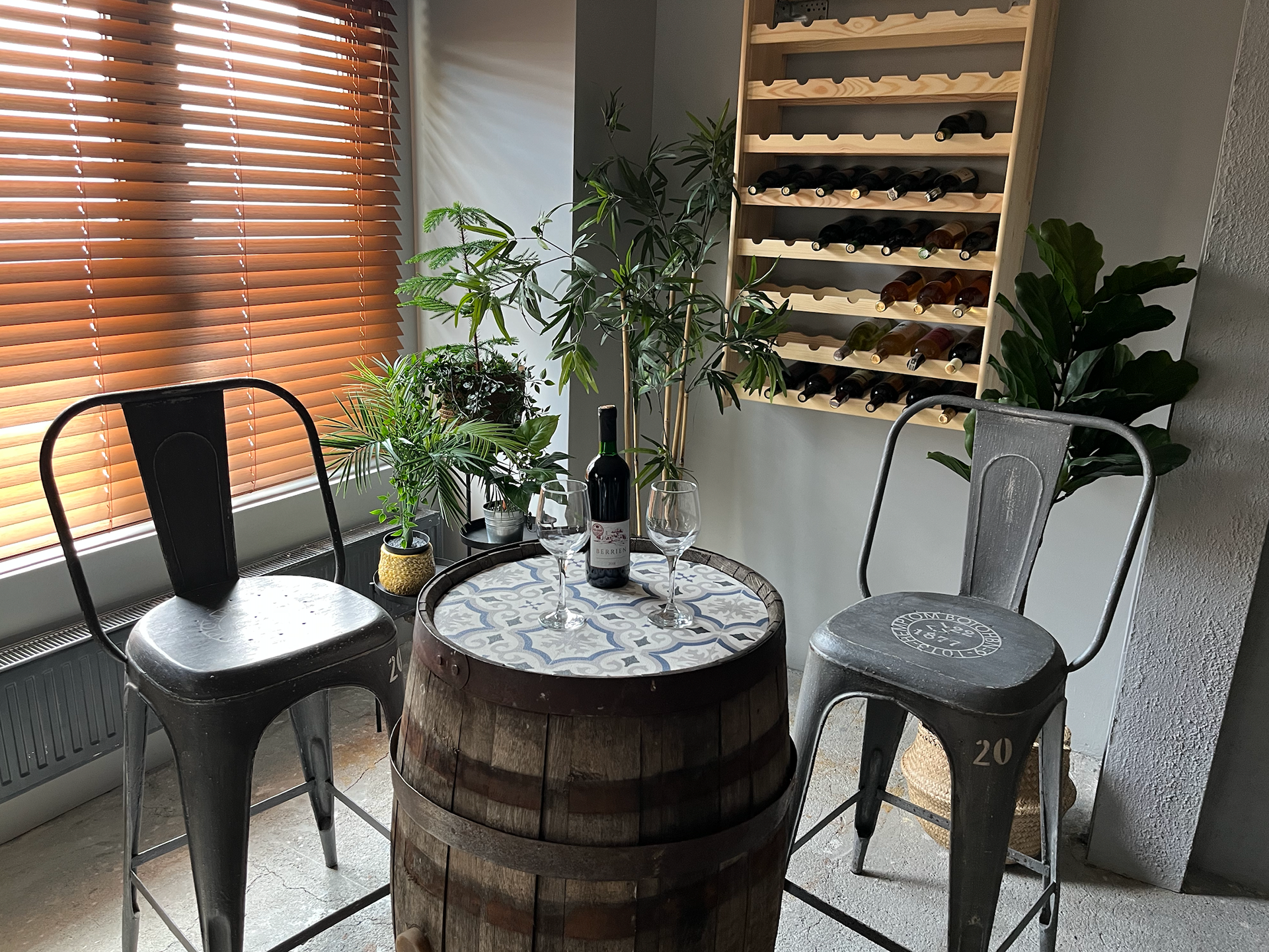 wine storage and shop