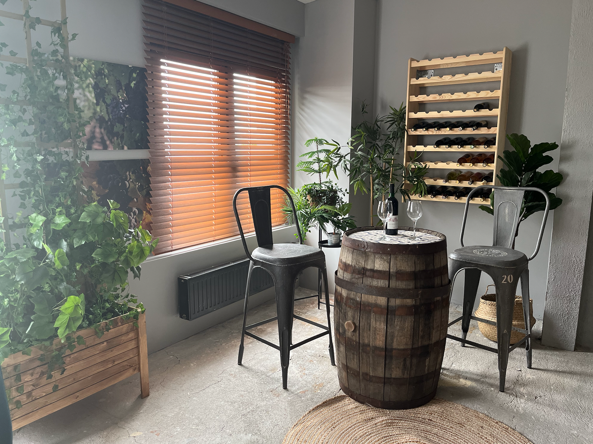 wine storage and shop