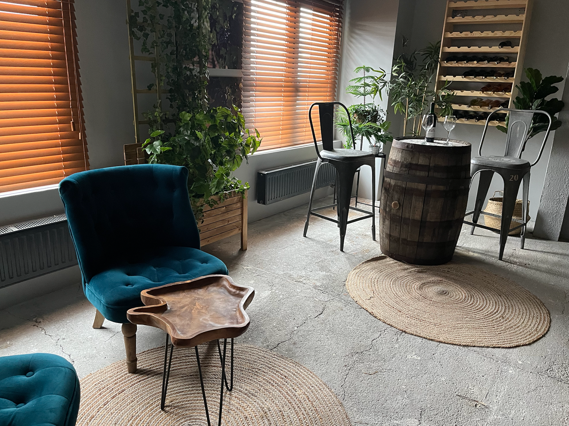 wine storage and shop