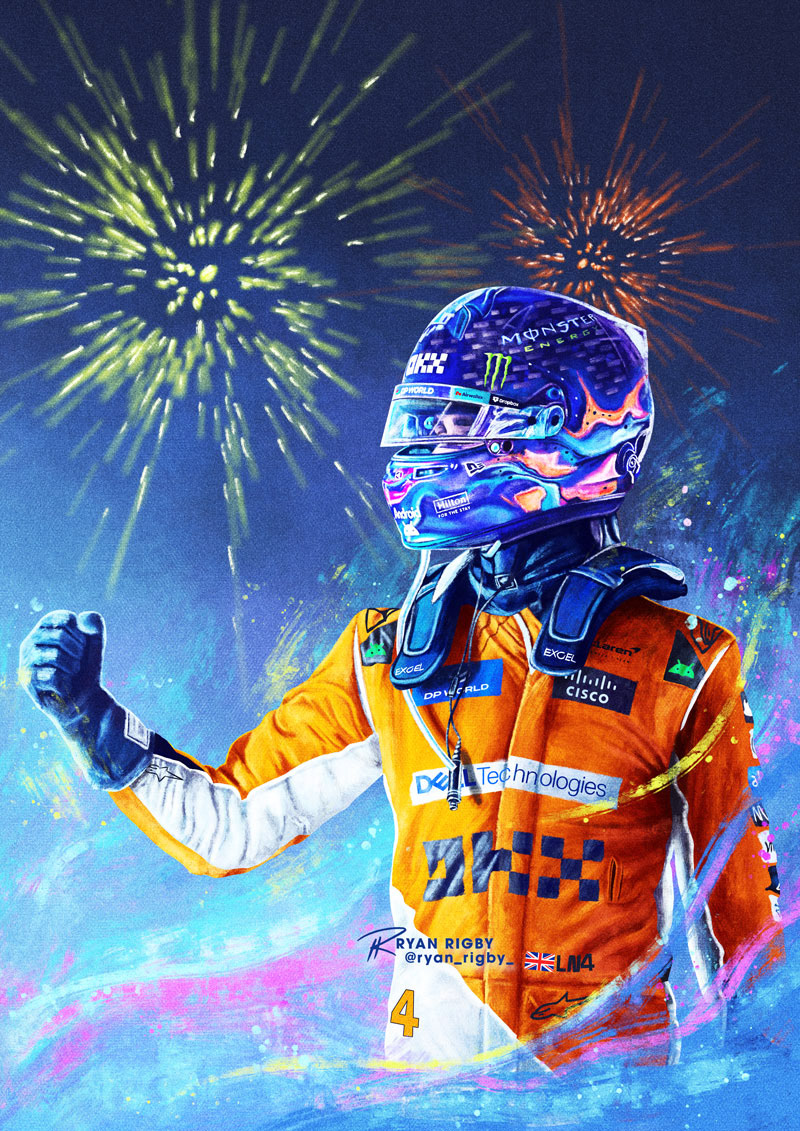 Lando Norris Singapore 2024 Win