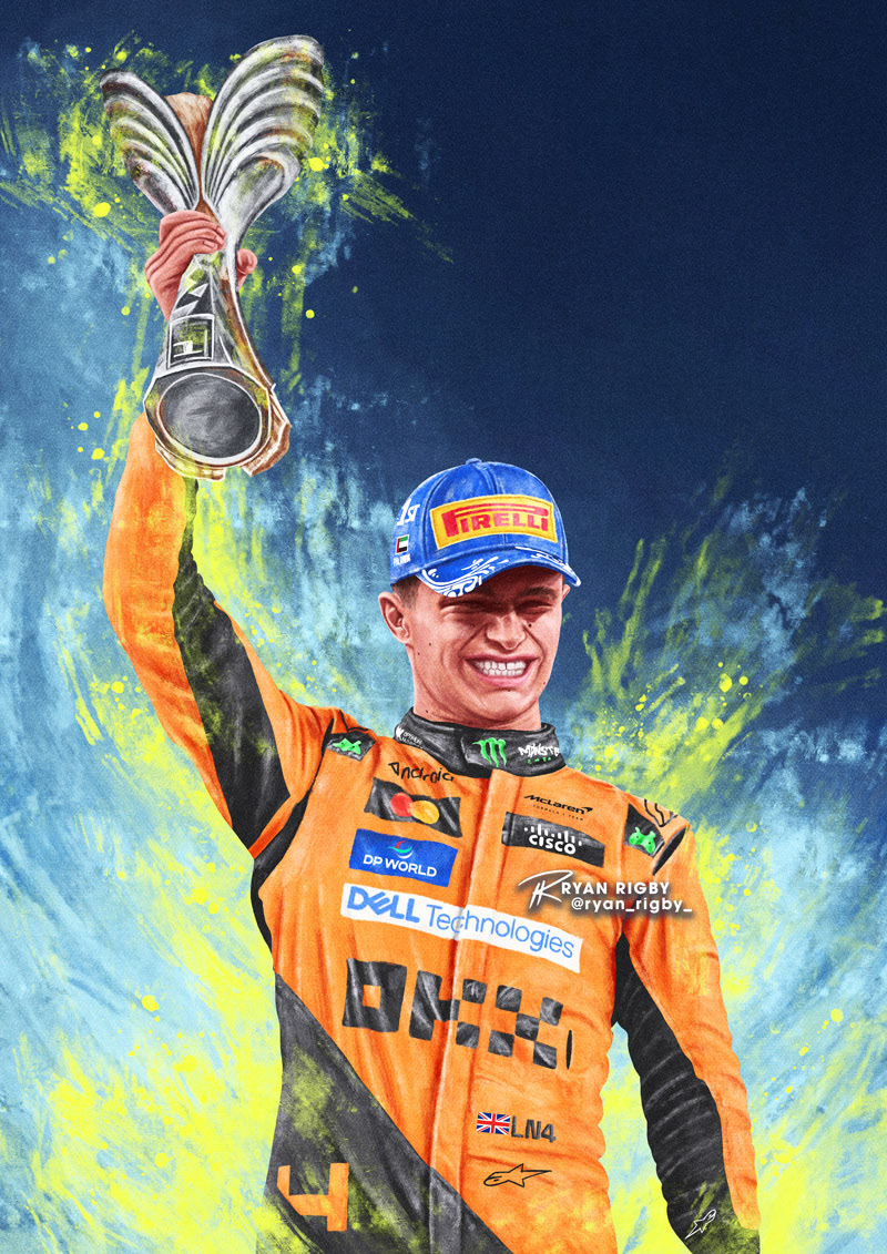 Lando Norris Abu Dhabi 2024 Win