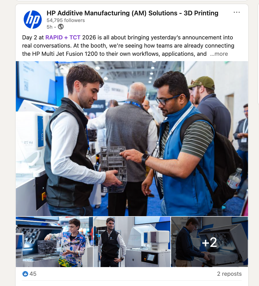  HP event at RAPID + TCT