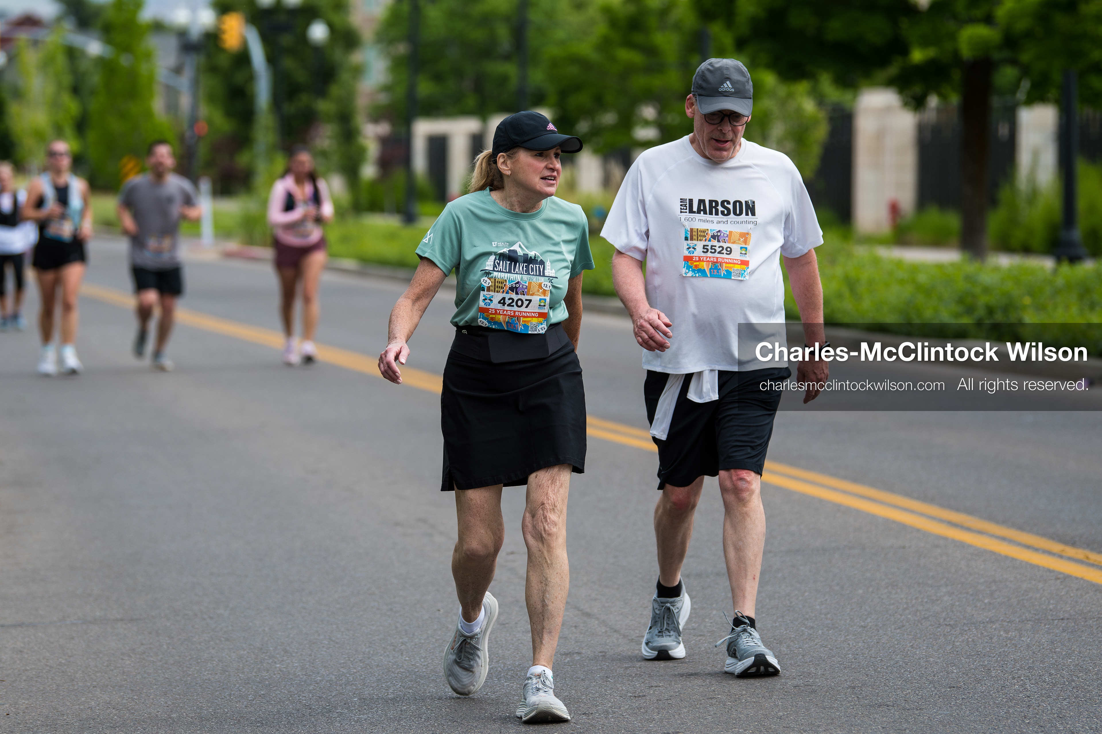 May 16, 2026, Ogden, Utah, USA: Runners make their way along the course during the 25th Annual America First Ogden Marathon in Ogden, Utah, on Saturday, May 16, 2026. The event drew thousands of participants and spectators for the milestone 25th running of the marathon. (Credit Image: © Charles-McClintock Wilson/ZUMA Press Wire)