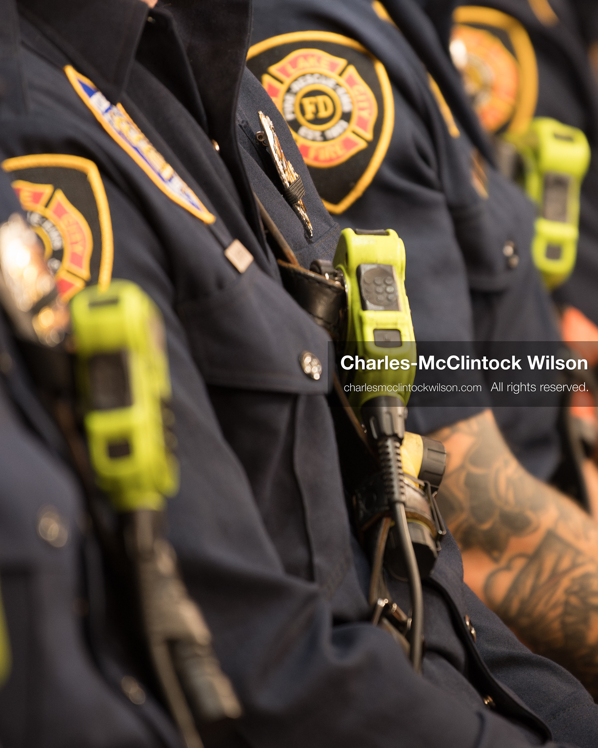 May 5, 2026, Salt Lake City, Utah, USA: Salt Lake City firefighters sit together during the Salt Lake City Council's formal meeting in Salt Lake City on Tuesday, May 5, 2026. (Credit Image: © Charles-McClintock Wilson/ZUMA Press Wire)