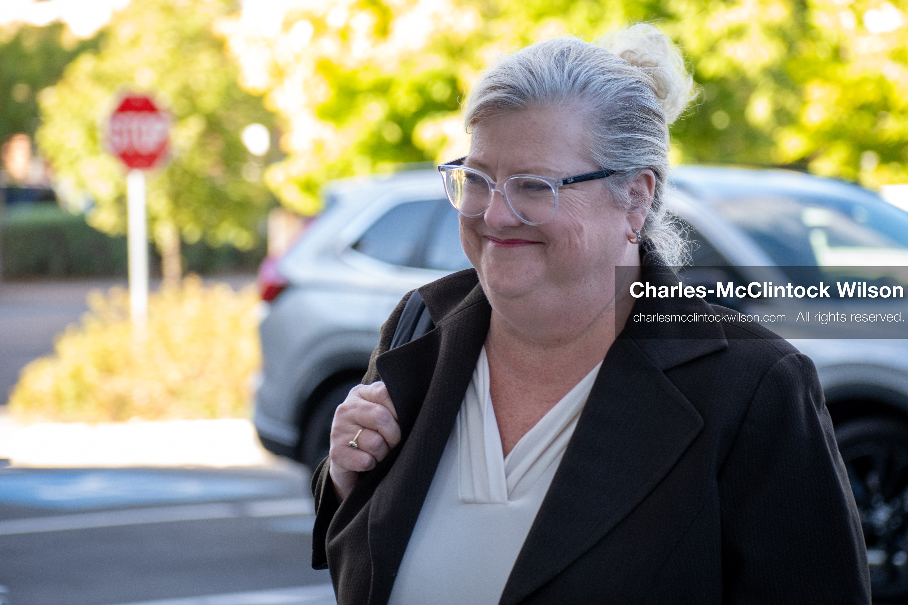 SEPTEMBER 29, 2025 — PROVO, UTAH, USA: Kathryn Nester, attorney for Tyler Robinson, walks outside the Utah County Court ahead of a waiver hearing. Robinson, charged with aggravated murder in the September 10 shooting death of conservative activist Charlie Kirk at Utah Valley University, appeared virtually for the proceedings. (Credit Image: © Charles‑McClintock Wilson / ZUMA Press Wire)