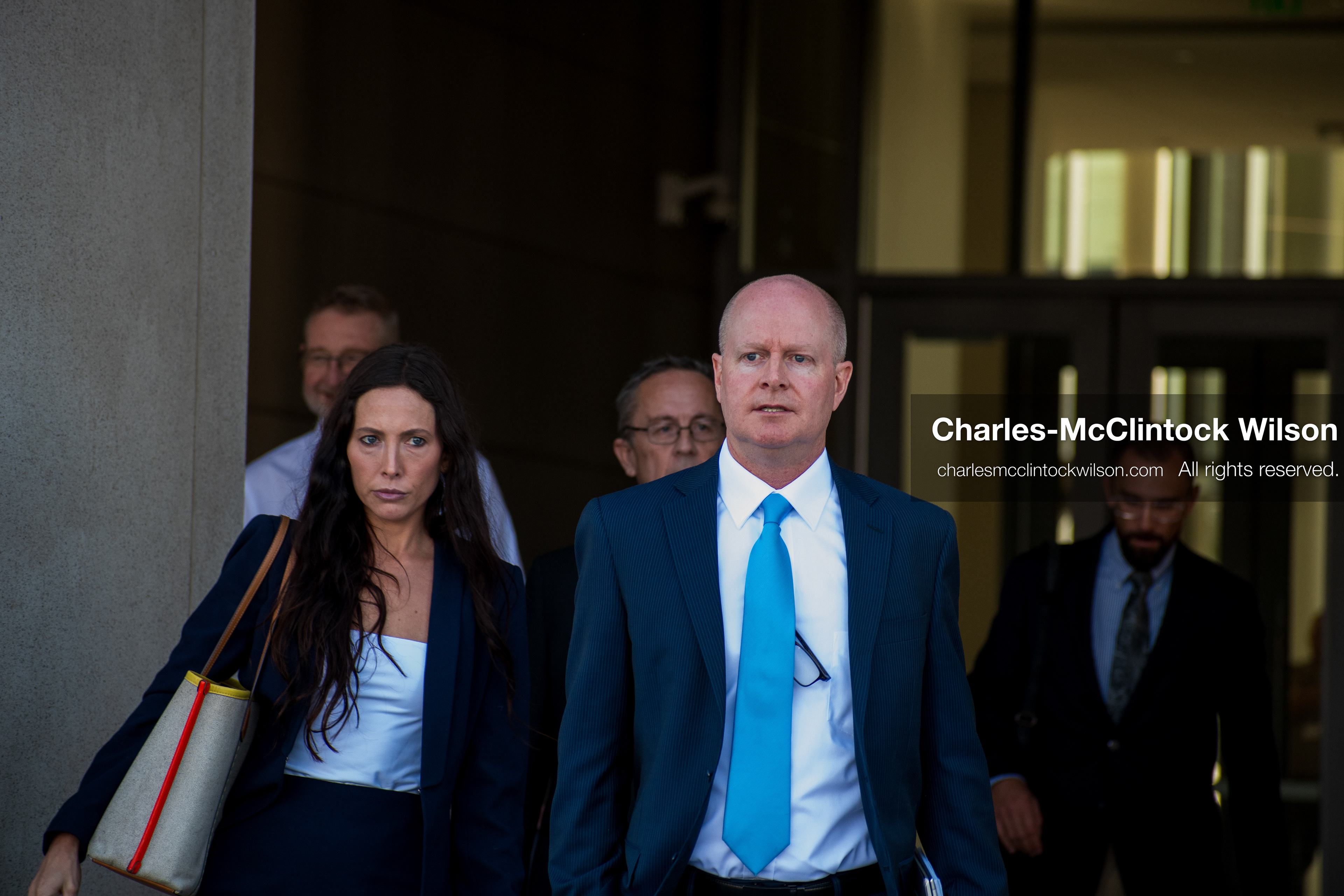 SEPTEMBER 29, 2025 — PROVO, UTAH, USA: Chad Grunander, prosecutor with the Utah County Attorney’s Office, walks outside the Utah County Court ahead of a waiver hearing for Tyler Robinson. Robinson, charged with aggravated murder in the September 10 shooting death of conservative activist Charlie Kirk at Utah Valley University, appeared virtually for the proceedings. (Credit Image: © Charles‑McClintock Wilson / ZUMA Press Wire)