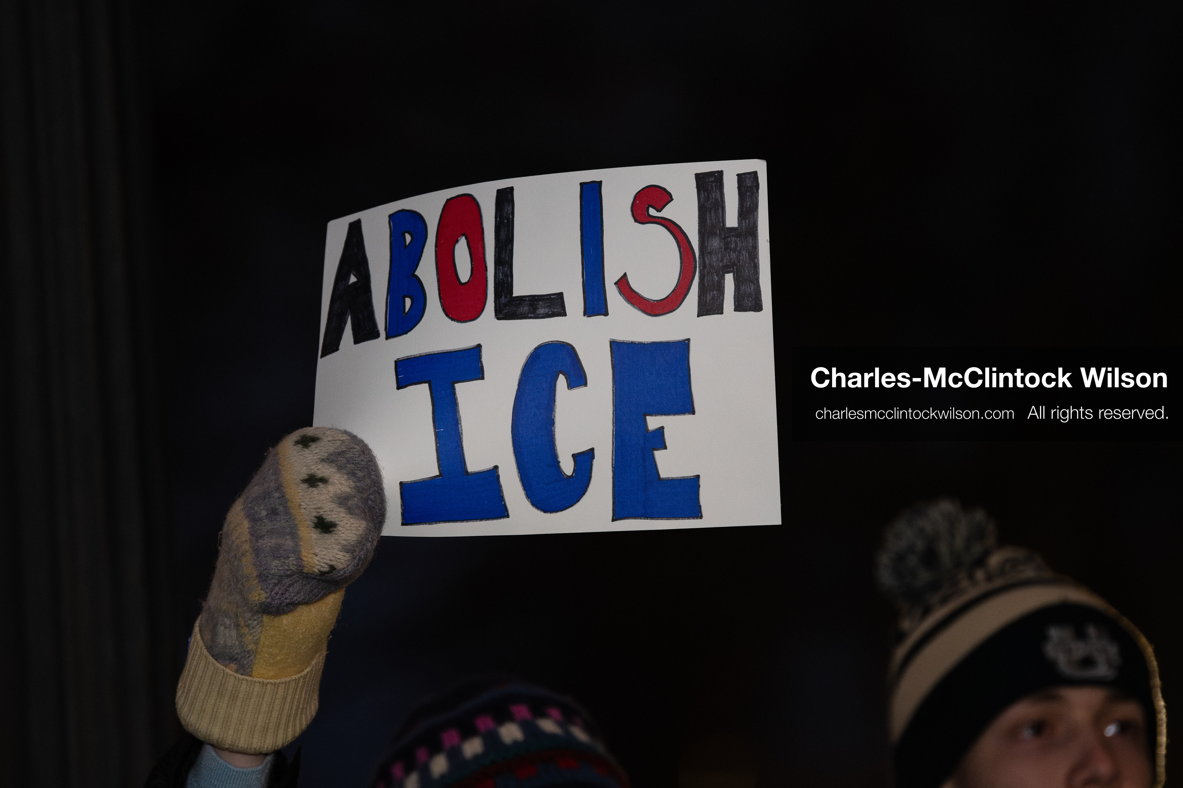 January 8, 2026, Salt Lake City, Utah, USA: A demonstrator holds a sign during an anti ICE protest at Pioneer Park in Salt Lake City Utah on Jan 8 2026. The rally followed the death of Renee Nicole Good a Minneapolis woman who was fatally shot during an encounter with immigration authorities and drew hundreds calling for accountability and changes to enforcement practices. (Credit Image: © Charles-McClintock Wilson/ZUMA Press Wire)