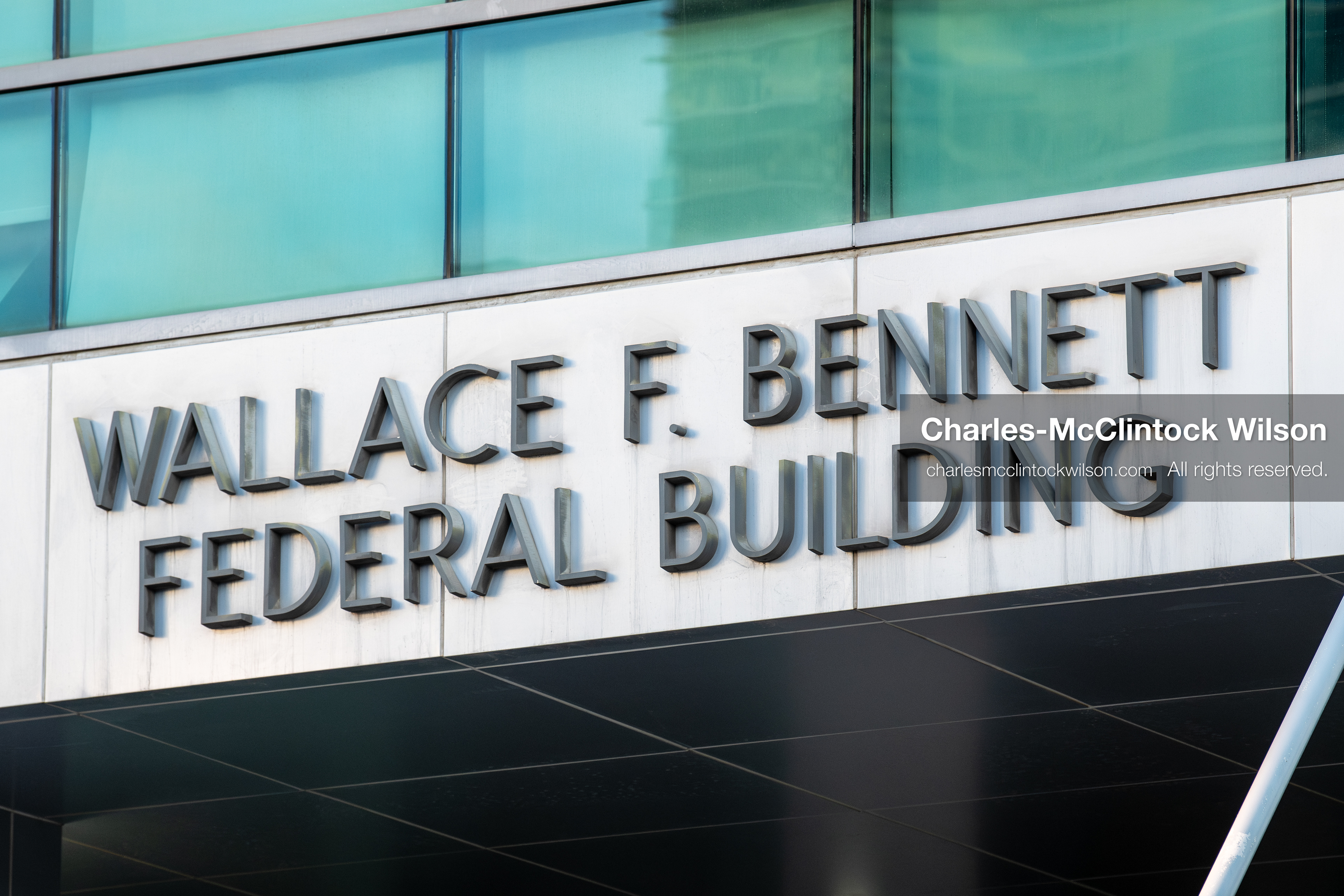 January 5, 2026, Salt Lake City, Utah, USA: The Wallace F. Bennett Federal Building is seen during a protest in Salt Lake City, Utah. The rally, organized by Salt Lake Indivisible, called for congressional limits on presidential war powers following recent US military actions in Venezuela involving the government of Nicolas Maduro. Attendees signed petitions addressed to Utah US senators Mike Lee and John Curtis. (Credit Image: (c) Charles‑McClintock Wilson/ZUMA Press Wire)