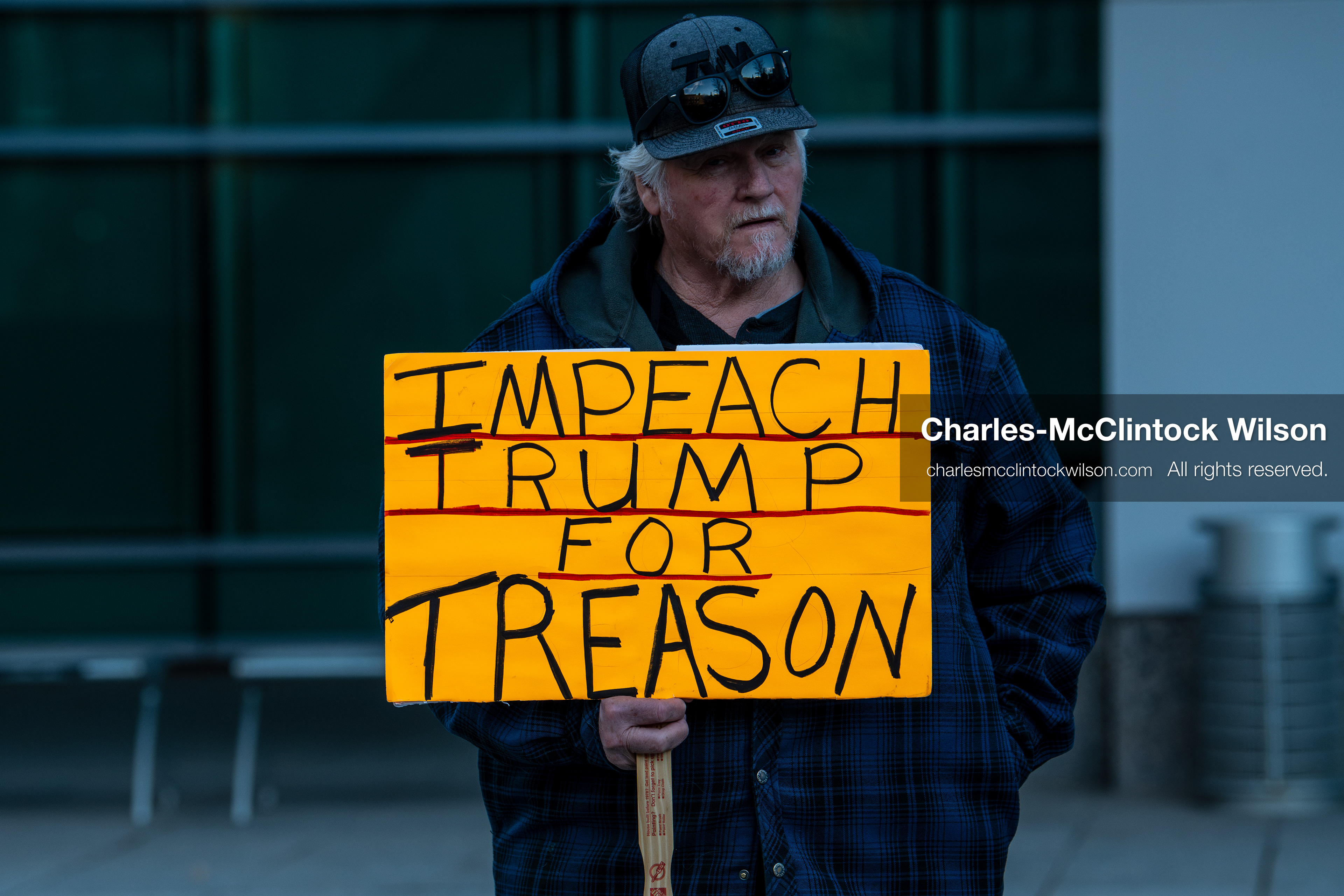 January 5, 2026, Salt Lake City, Utah, USA: A demonstrator holds a sign during a protest outside the Wallace Federal Building in Salt Lake City, Utah. The rally, organized by Salt Lake Indivisible, called for congressional limits on presidential war powers following recent US military actions in Venezuela involving the government of Nicolas Maduro. (Credit Image: (c) Charles‑McClintock Wilson/ZUMA Press Wire)