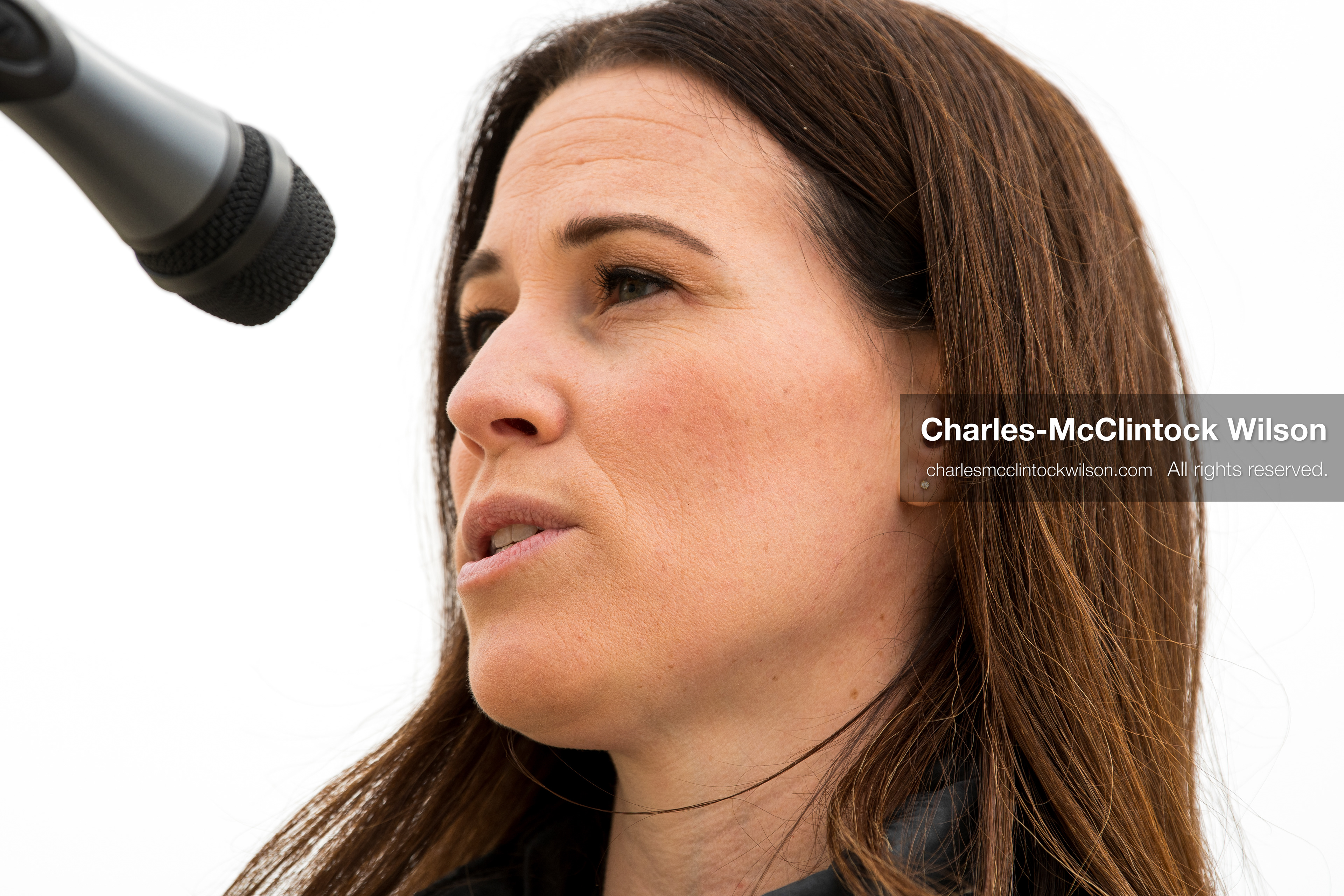February 28, 2026, Salt Lake City, Utah, USA: STEPHANIE PITCHER, Utah state senator and a Democrat from Utah, speaks during the Stand With Ukraine rally at the Utah State Capitol. The event marked the four year anniversary of the full scale Russian invasion of Ukraine and brought community members together in support of Ukrainians and local humanitarian efforts. (Credit Image: © Charles McClintock Wilson/ZUMA Press Wire)