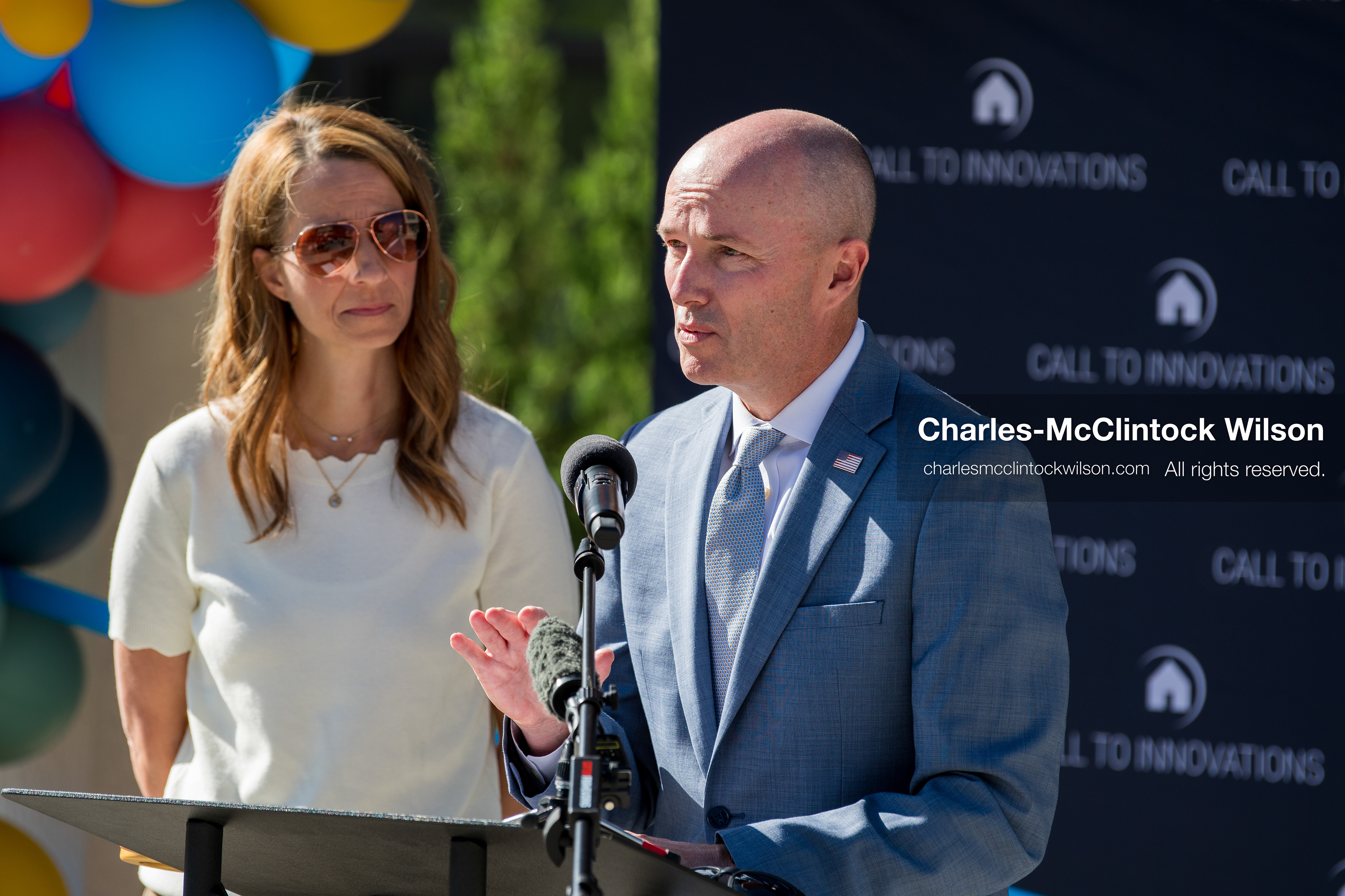 May 28, 2026, Lehi, Utah, USA: Utah Governor SPENCER COX speaks during the opening of Innovation Park at Holbrook Farms and the Lehi Rippy Literacy Center on May 28, 2026, in Lehi, Utah. (Credit Image: © Charles‑McClintock Wilson/ZUMA Press Wire)