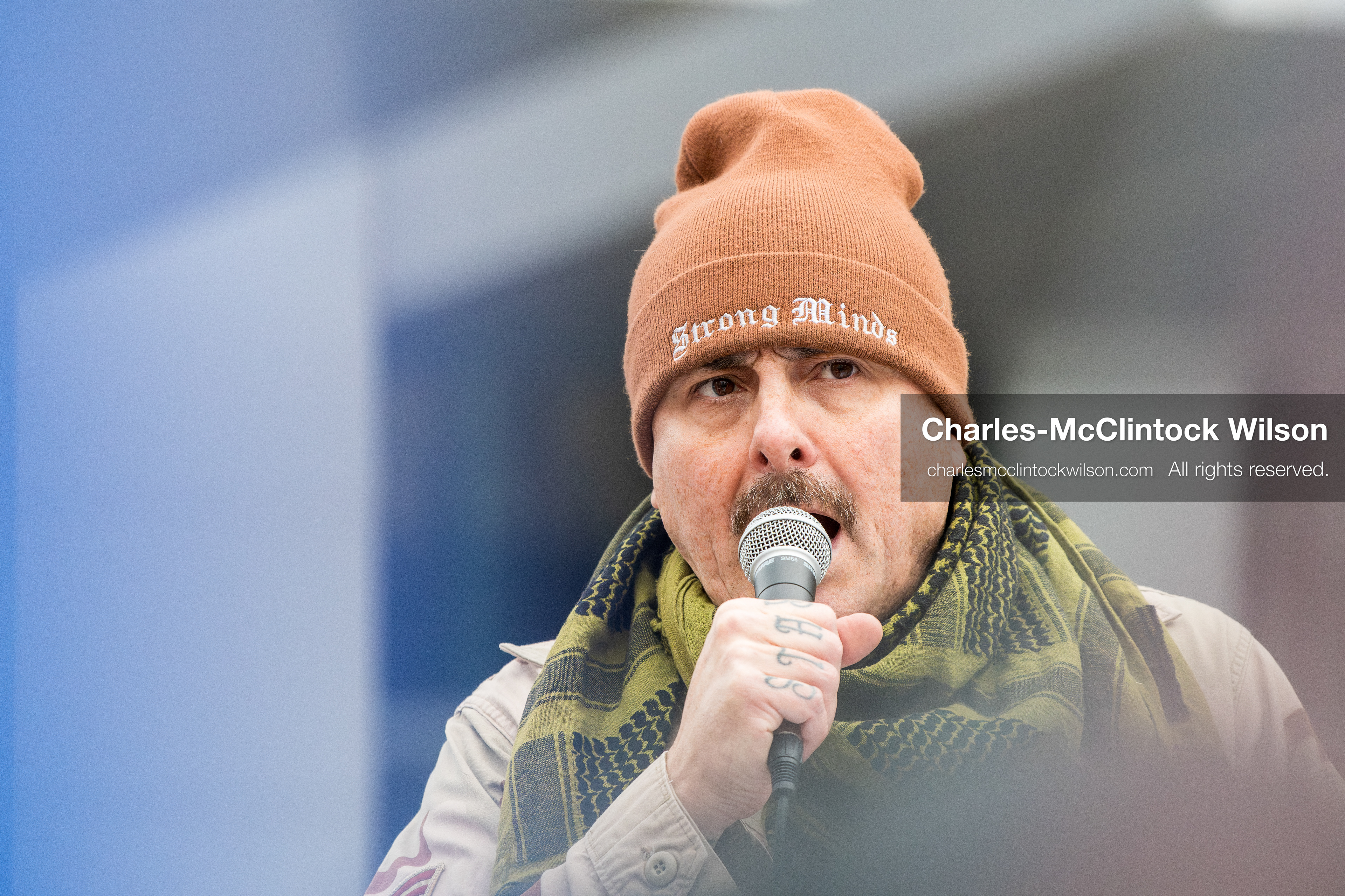 January 3, 2026, Salt Lake City, Utah, USA: A speaker addresses demonstrators during a protest against US military action in Venezuela outside the Wallace Federal Building in Salt Lake City, Utah. The protest was part of a nationwide mobilization opposing airstrikes and foreign intervention. (Credit Image: (c) Charles‑McClintock Wilson/ZUMA Press Wire)