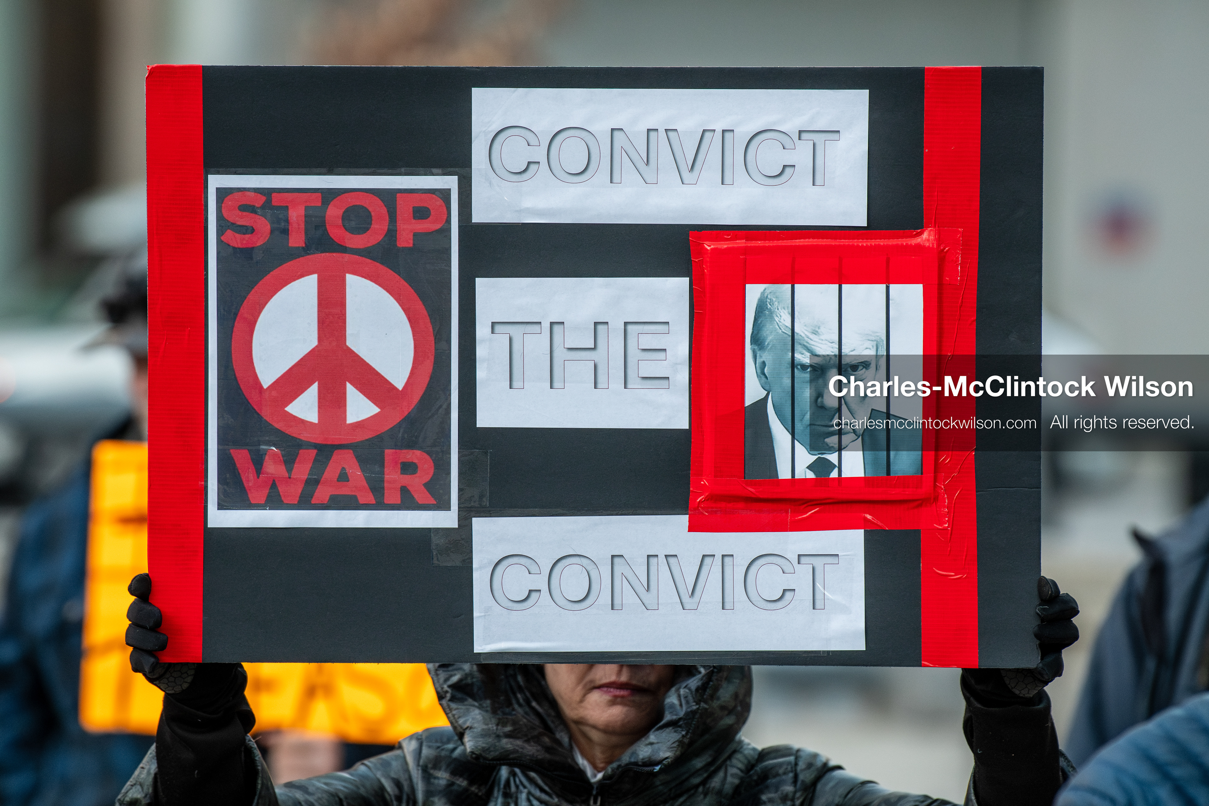 January 5, 2026, Salt Lake City, Utah, USA: A demonstrator holds a sign during a protest outside the Wallace Federal Building in Salt Lake City, Utah. The rally, organized by Salt Lake Indivisible, called for congressional limits on presidential war powers following recent US military actions in Venezuela involving the government of Nicolas Maduro. (Credit Image: (c) Charles‑McClintock Wilson/ZUMA Press Wire)