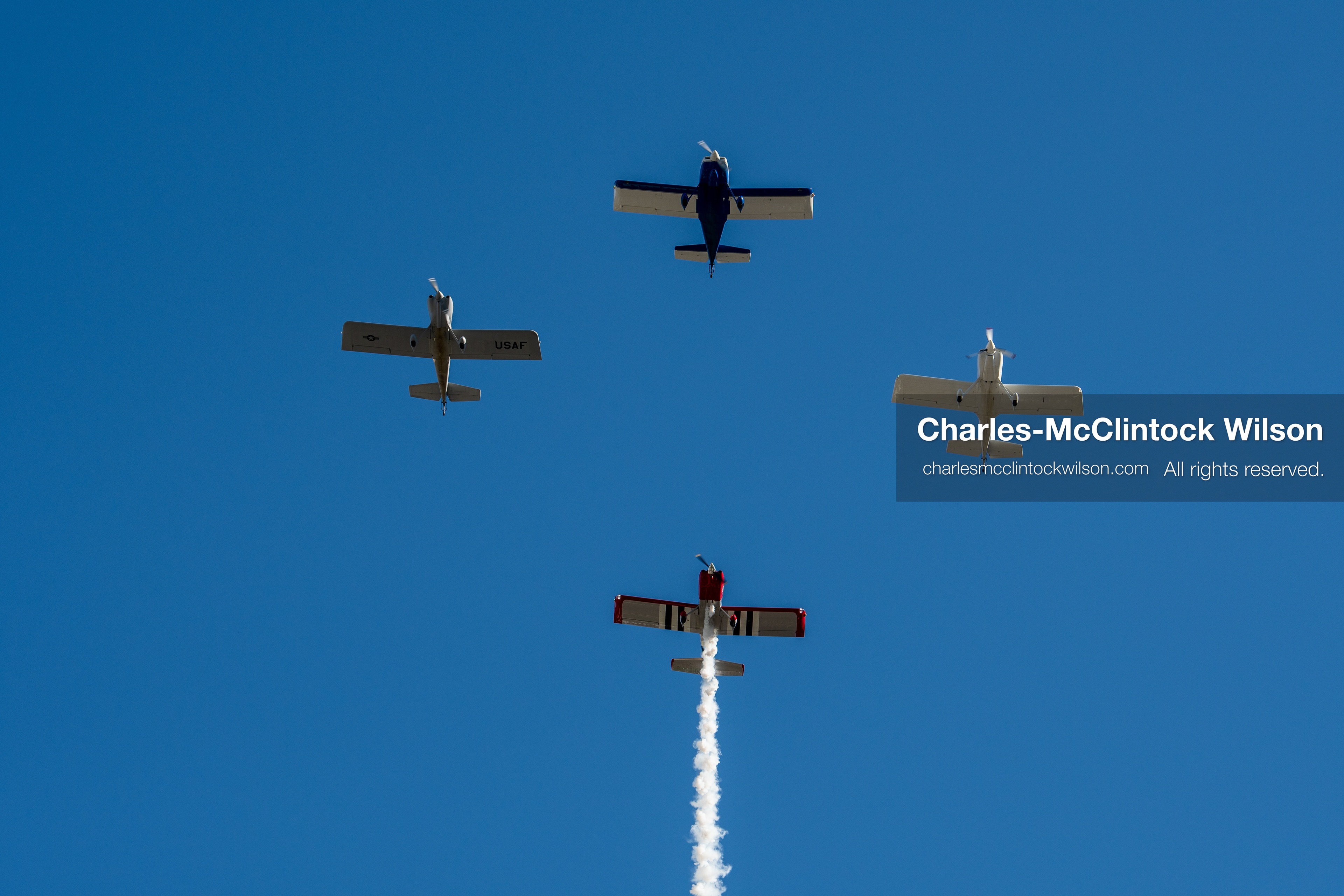 July 4, 2026, Provo, Utah, USA: U.S. Air Force fighter jets perform a military flyover formation in a clear blue sky above spectators during America's Freedom Festival Grand Parade in Provo, Utah, Saturday, July 4, 2026. The annual Independence Day event features expanded programming to honor the 250th anniversary of United States independence. (Credit Image: © Charles-McClintock Wilson/ZUMA Press Wire)