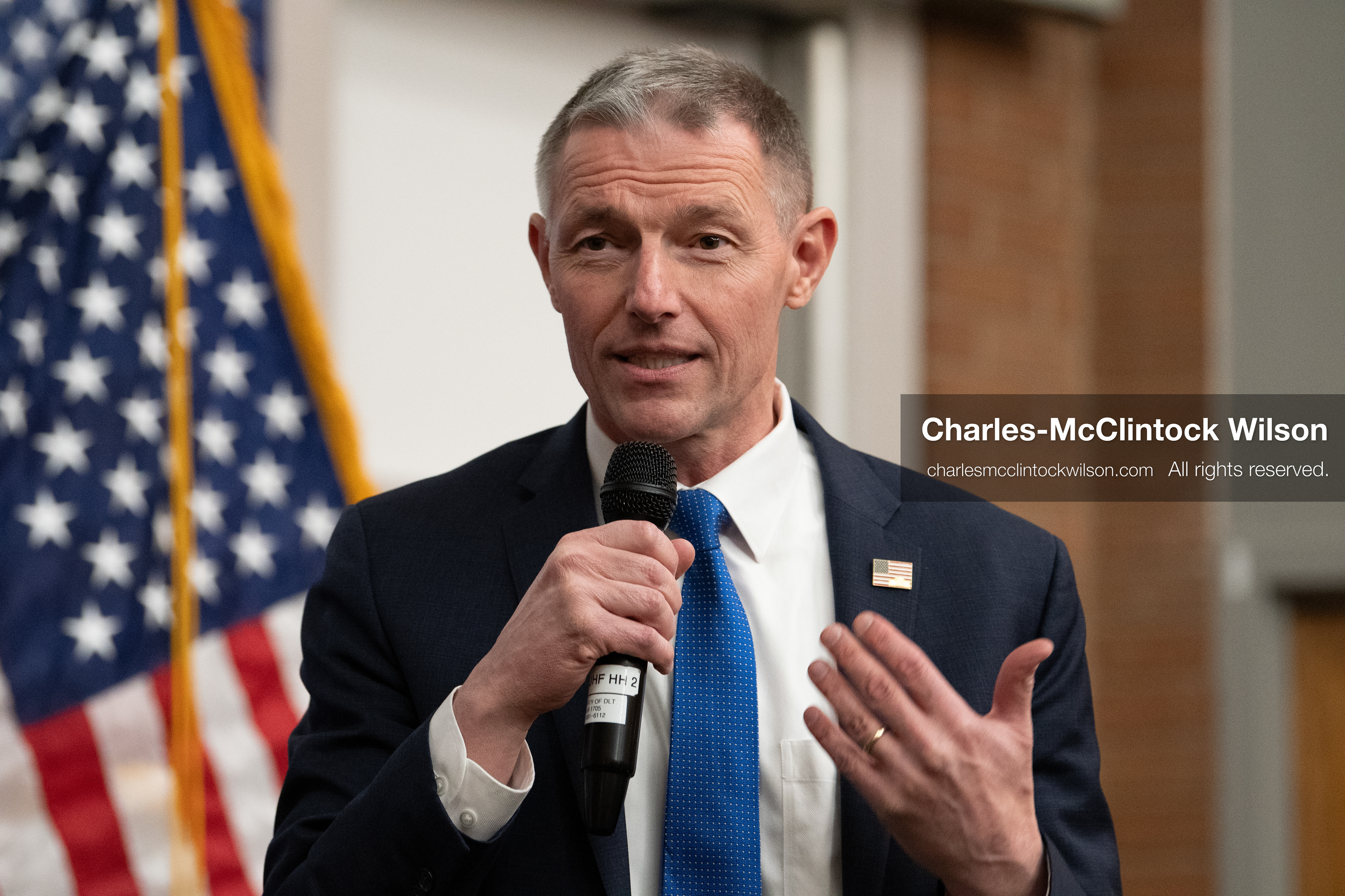 April 10, 2026, Salt Lake City, Utah, USA: U.S. Representative Mike Kennedy, a Republican who represents Utah’s 3rd Congressional District, speaks during a “Learing Tour” event headlined by YouTuber Nick Shirley and organized by the Utah Federation of College Republicans at the University of Utah. (Credit Image: © Charles-McClintock Wilson/ZUMA Press Wire)