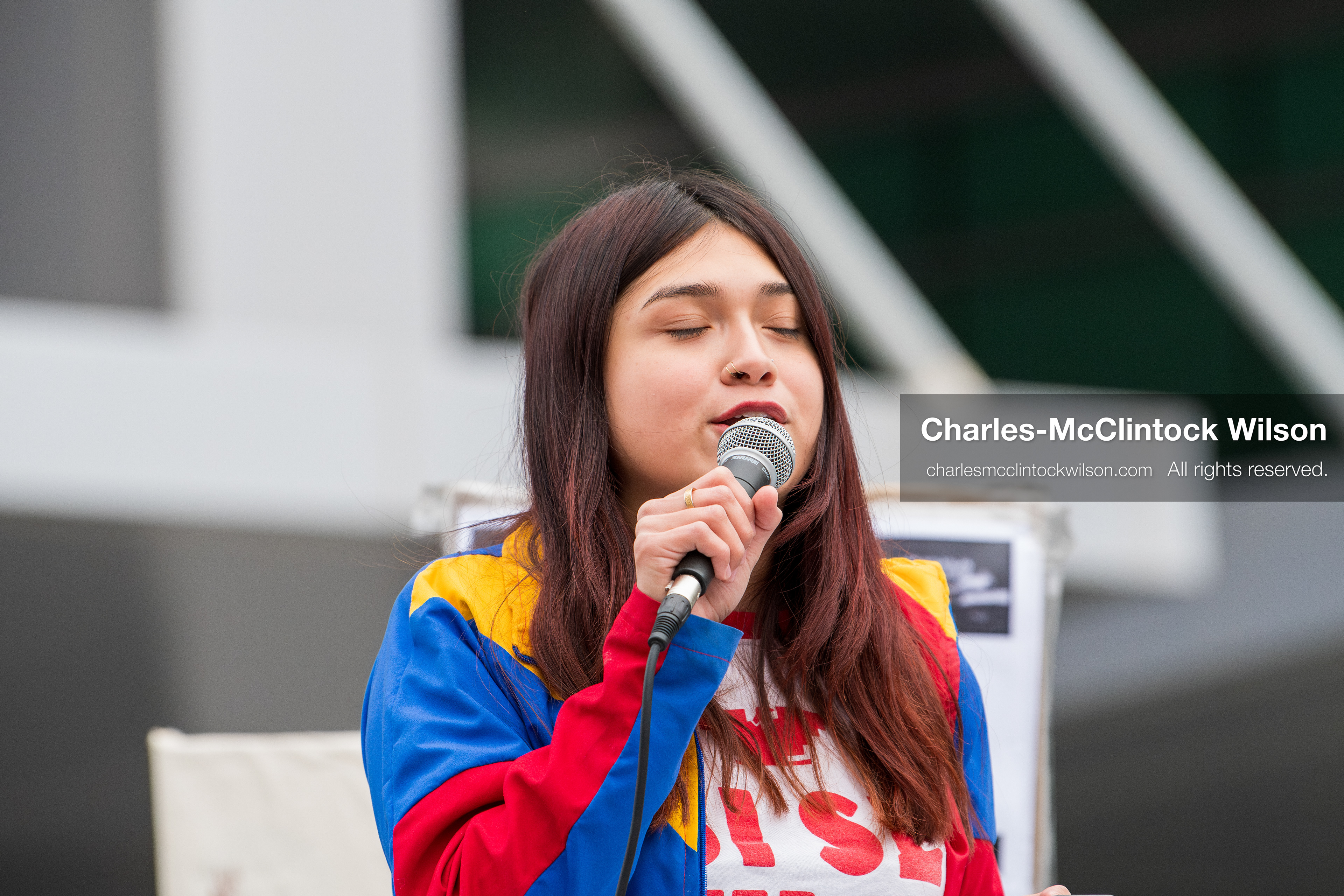 January 3, 2026, Salt Lake City, Utah, USA: A speaker addresses demonstrators during a protest against US military action in Venezuela outside the Wallace Federal Building in Salt Lake City, Utah. The protest was part of a nationwide mobilization opposing airstrikes and foreign intervention. (Credit Image: (c) Charles‑McClintock Wilson/ZUMA Press Wire)